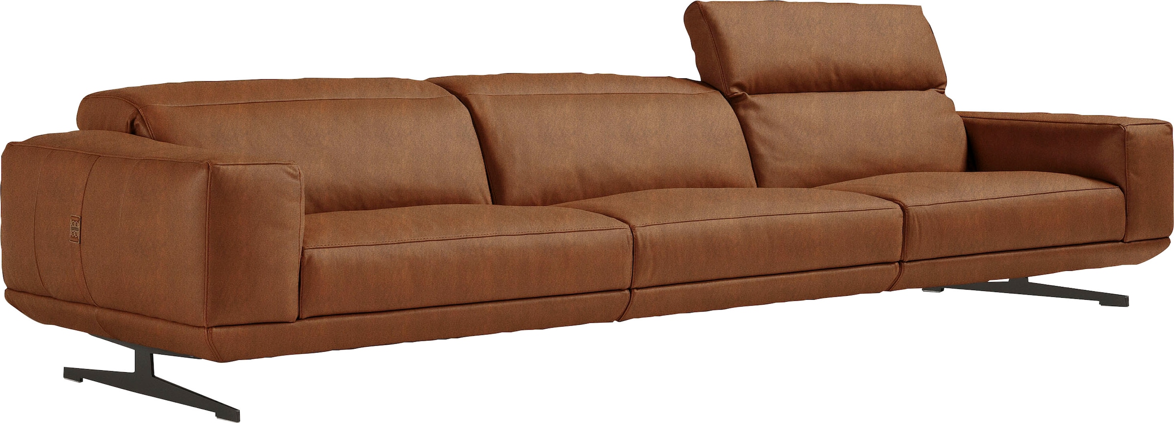 Egoitaliano 3-places »Gloria, super bequem, hochwertige Verarbeitung, edles Design, Megasofa« beidseitig verstellbare Rückenelemente, mit Designmetallfüssen