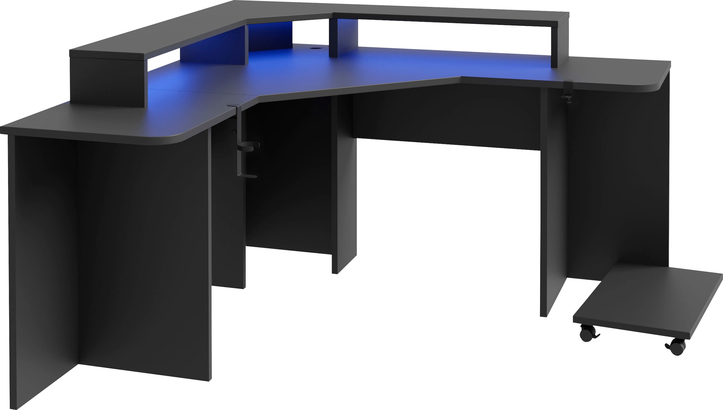 FORTE Gamingtisch »Tezaur« mit RGB-Beleuchtung, Breite 160 cm