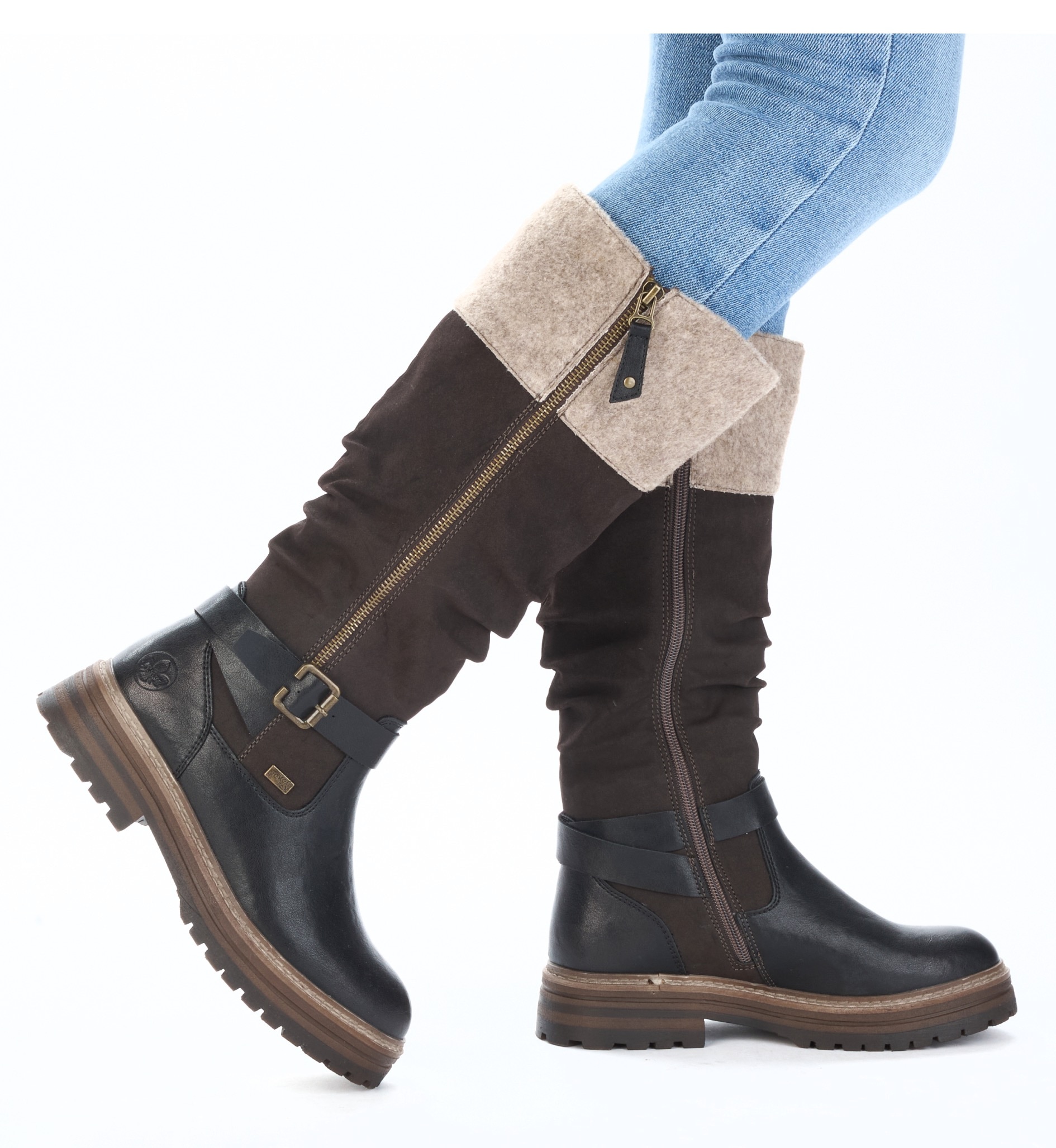 Rieker Bottes d'hiver  Bottes hautes avec membrane riekerTEX déperlante