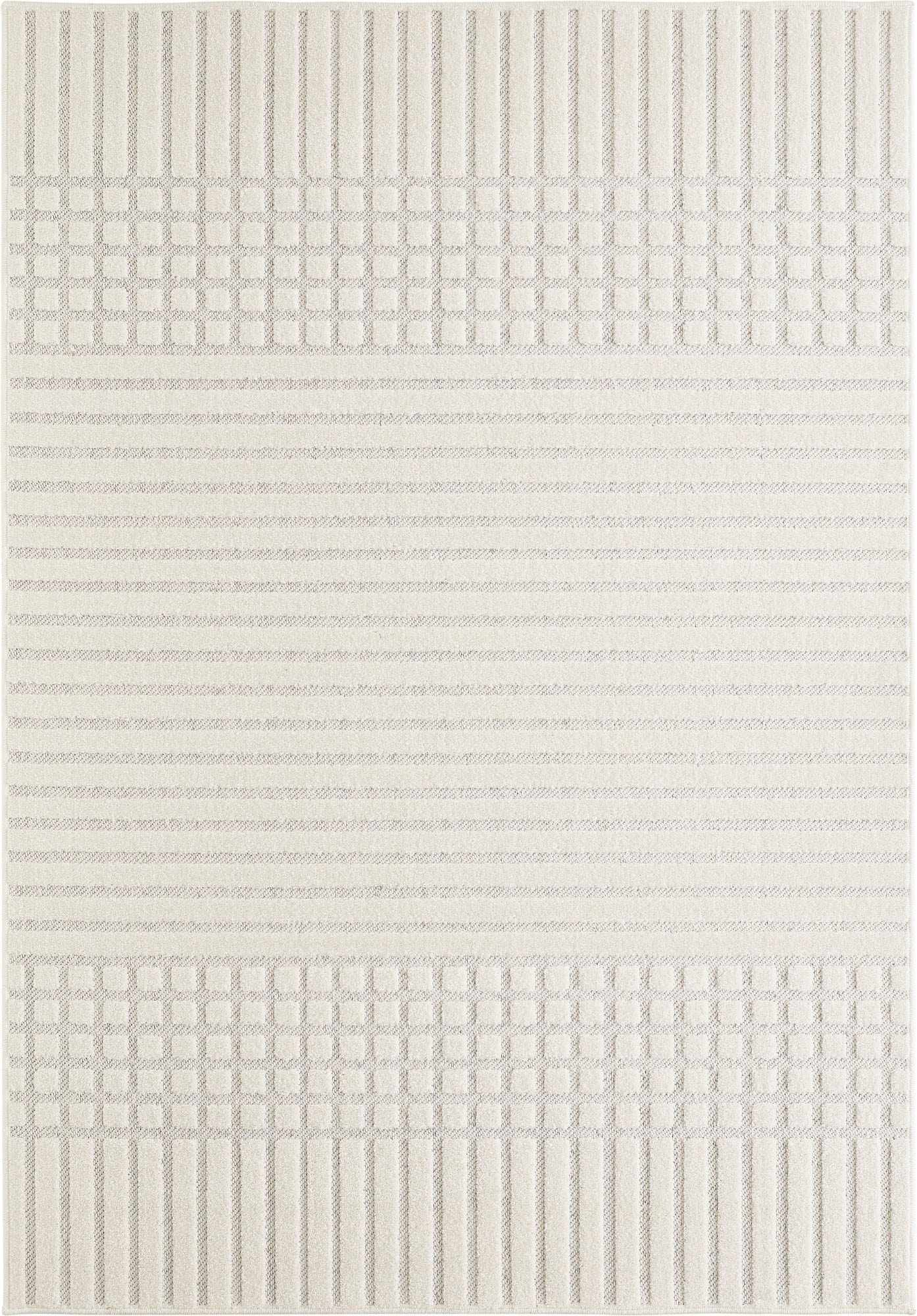 Andiamo Teppich »La Rochelle« rechteckig 7 mm Höhe Boho-Skandinavischer Stil, Hoch-Tief Effekt, modern, Wohnzimmer