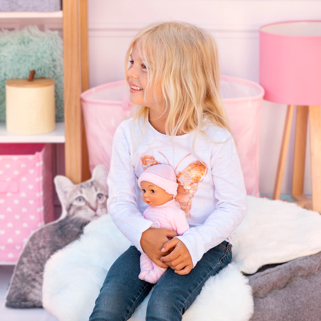 Bayer Poupée bébé »My First Baby, 28 cm rosa«