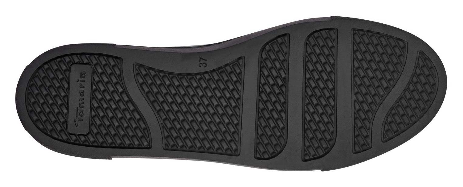 Tamaris Plateausneaker  Freizeitschuh, Halbschuh, Schnürschuh mit T-Logoanhänger