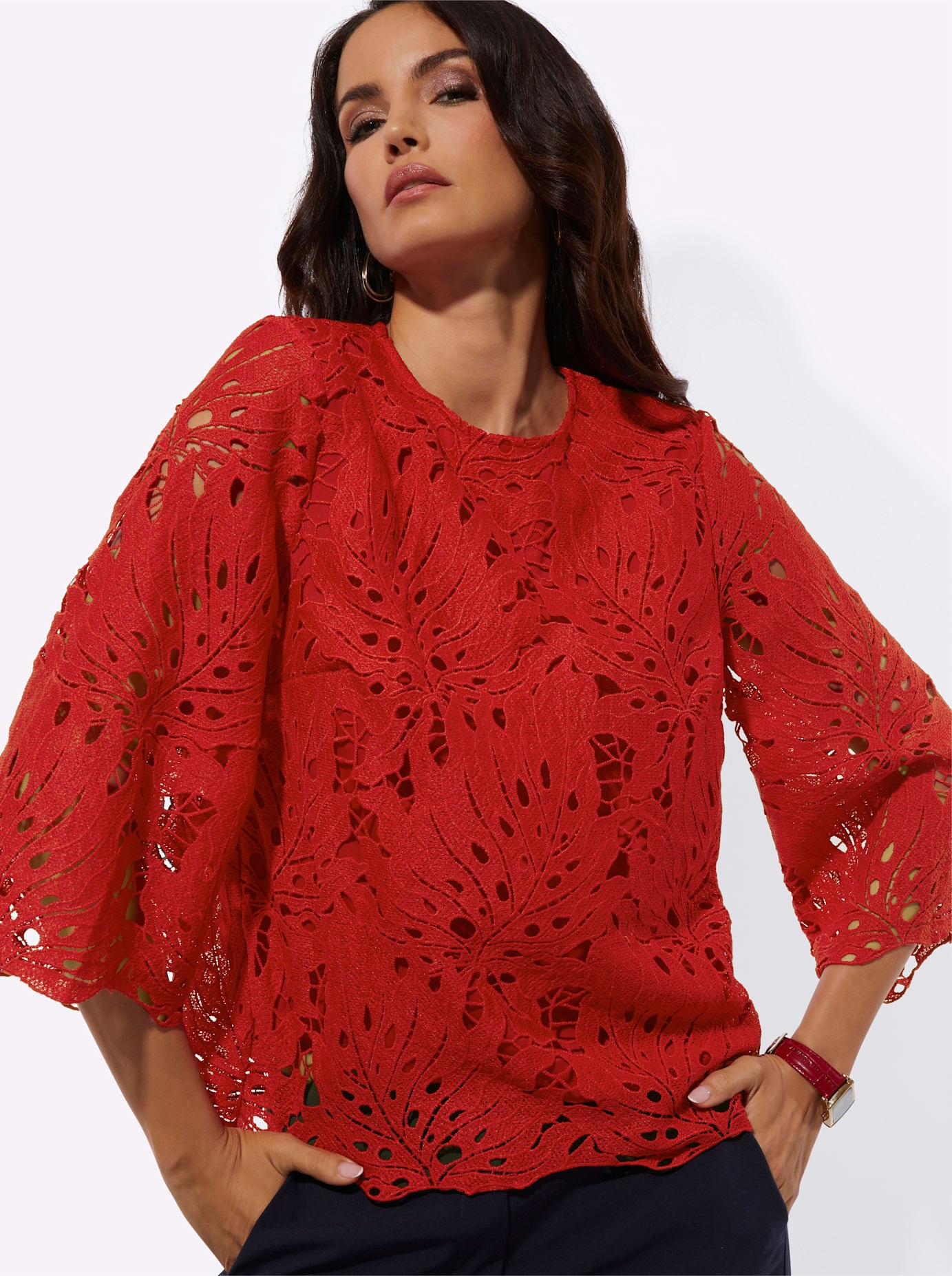 creation L Spitzenbluse