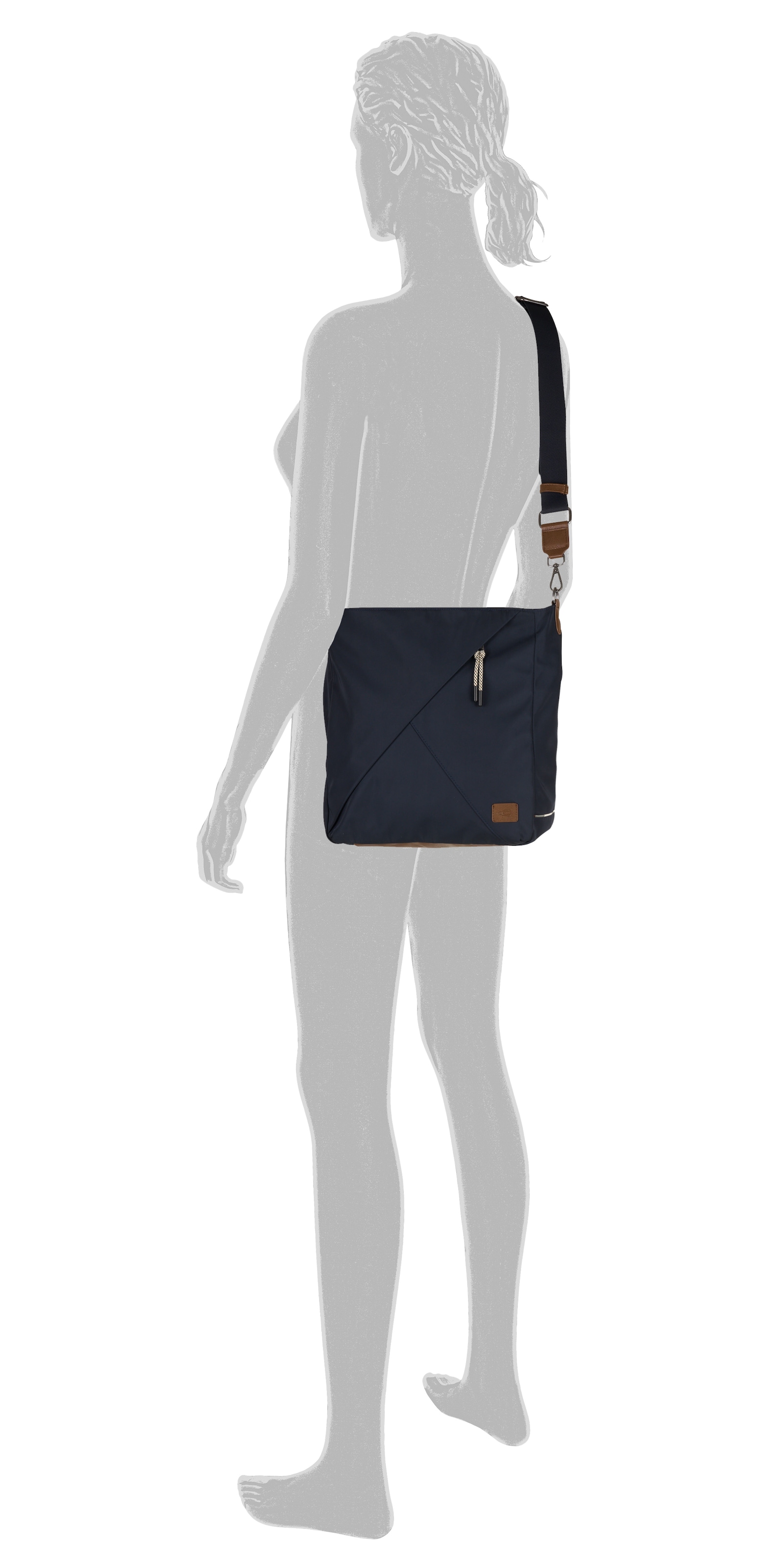 camel active Shopper »Aurum« en polyester recyclé à structure nylon, léger et avec détails fins
