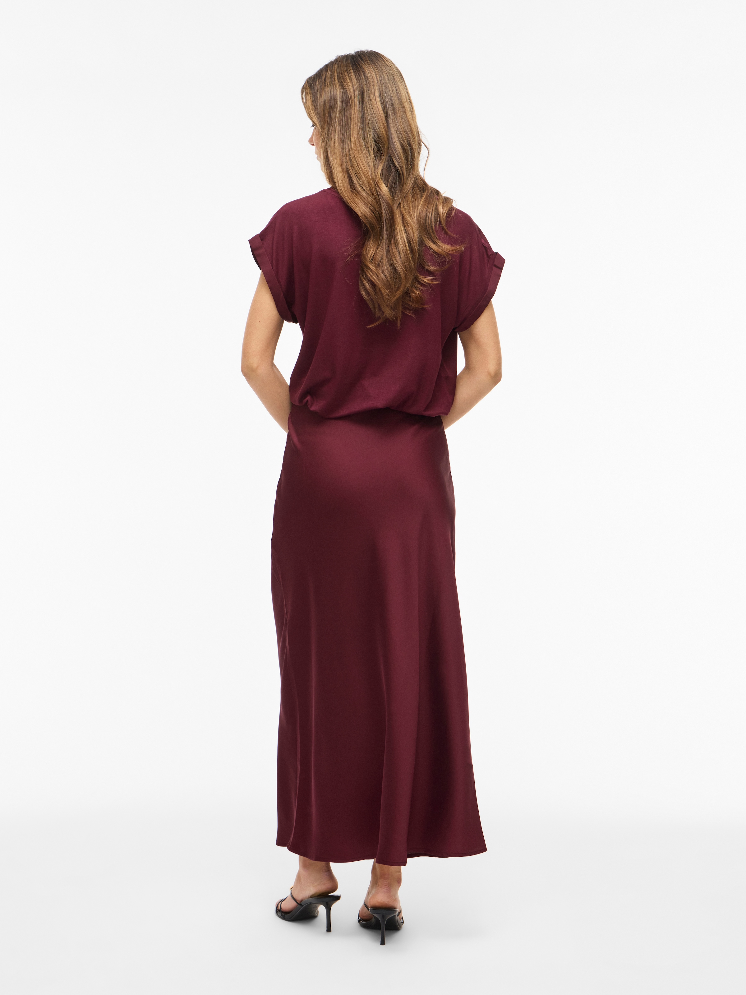 Vila Maxi jupe »VIELLETTE HW LONG SKIRT - NOOS« fibre synthétique
