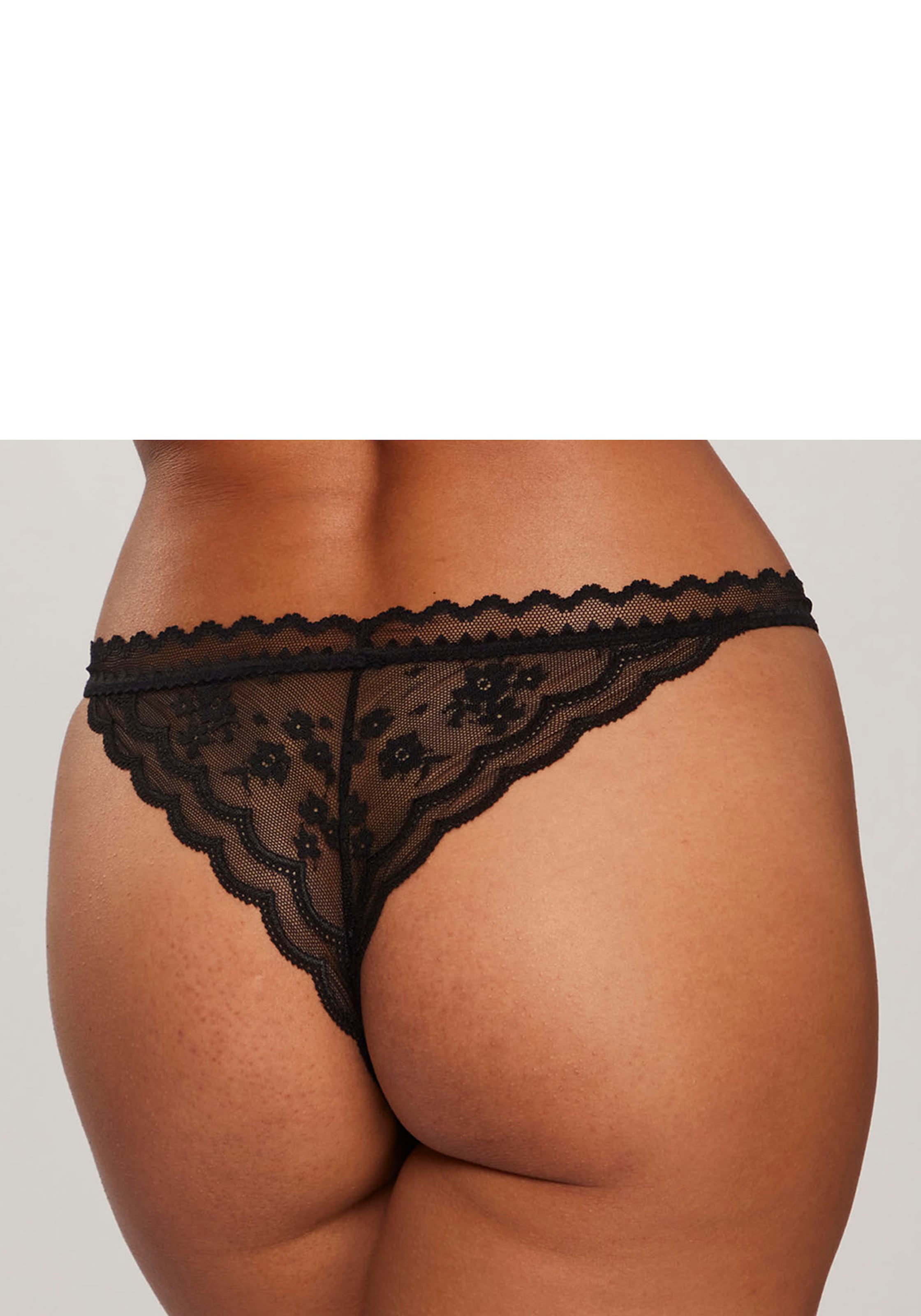 LASCANA Tanga »Fina« aus zarter, blumiger Spitze