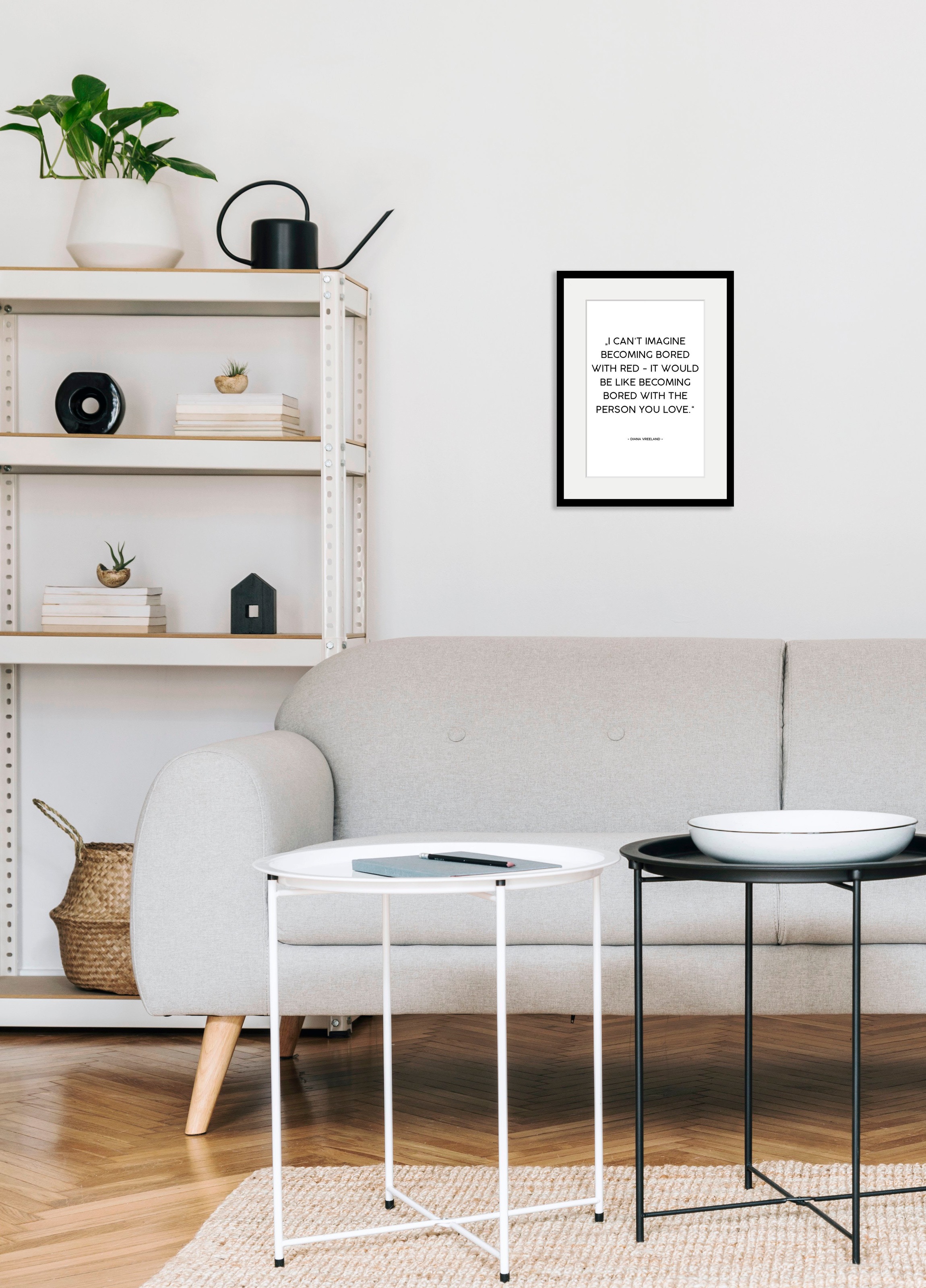 queence Image »Rosie« 1 cuis tlg. HD Premium Poster-Druck inkl. Holzrahmen