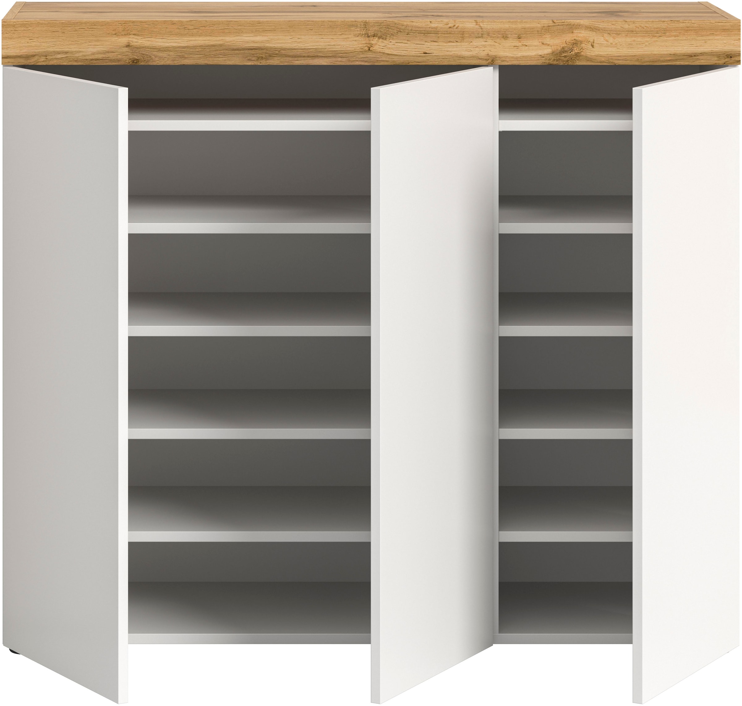 GOODproduct Schuhschrank »MAMBO, Breite 115cm, stehend & hängend, push-2-open« 2 farbige Ausführung, 1 Stk. tlg. Schuhschrank, Schuhkommode, Flur, Diele