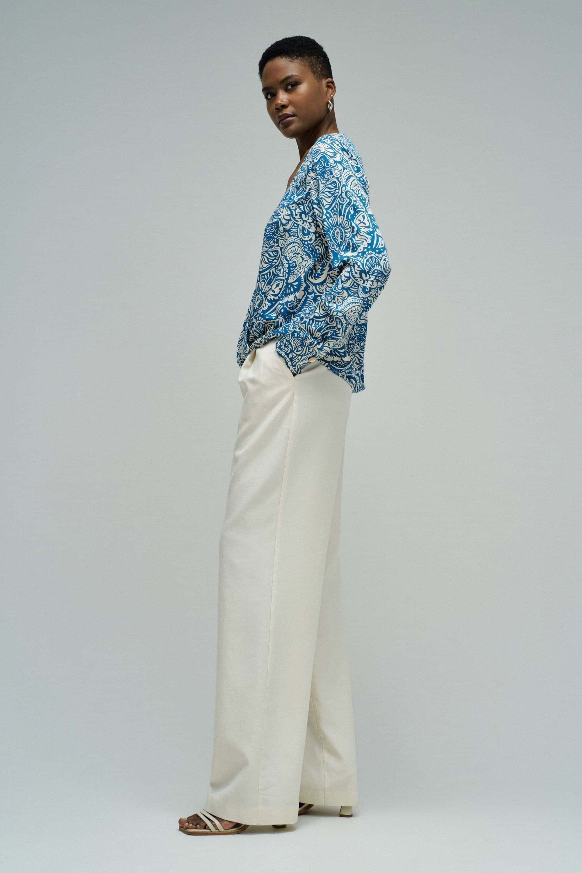 Salsa Langarmbluse »Salsa Jeans Langarmbluse Wrap Blouse«