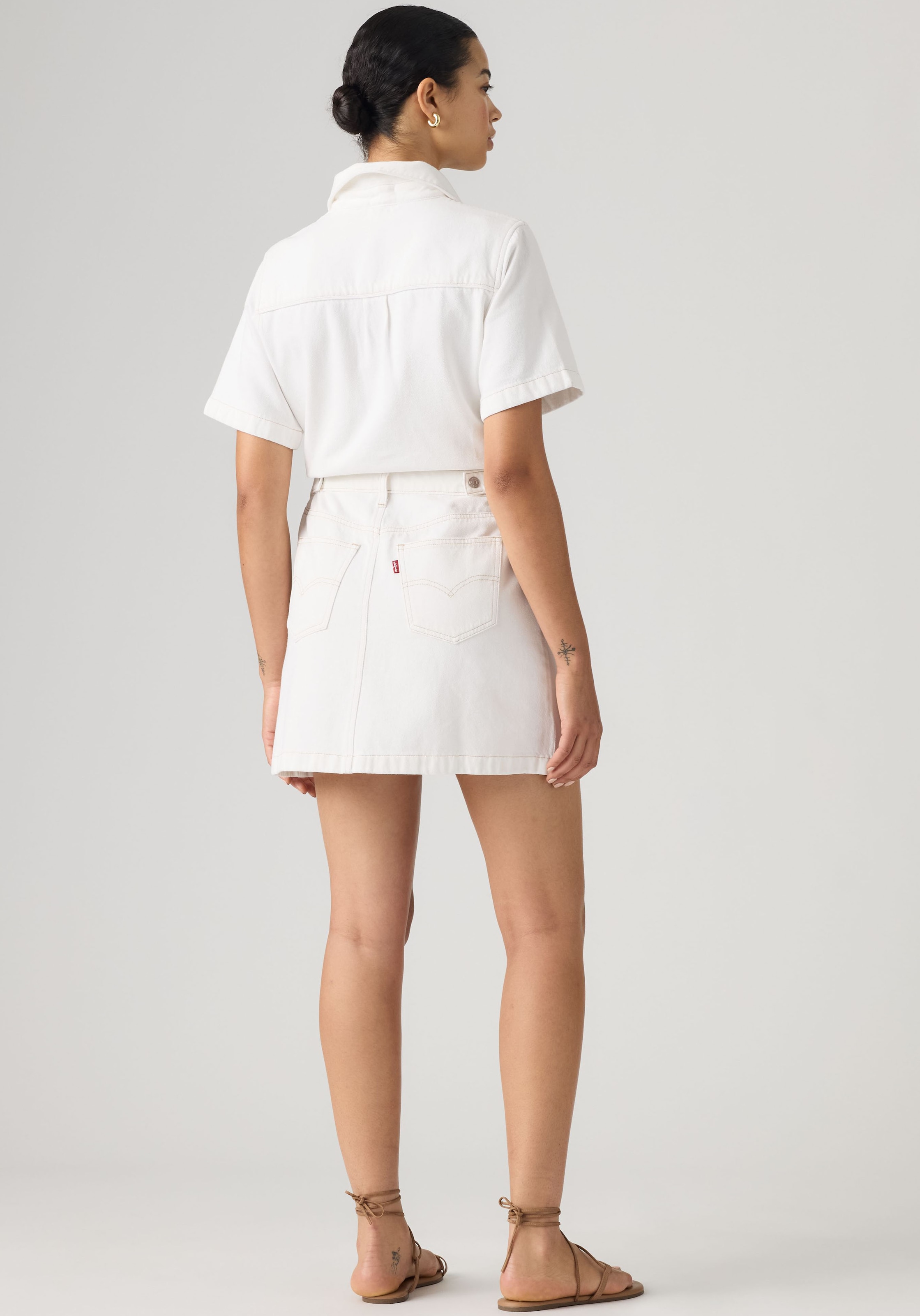 Levi's® Robe en jean »WESTERN DRESS« Poches arrière | Poches pour les mains fermeture à boutons-pression continue