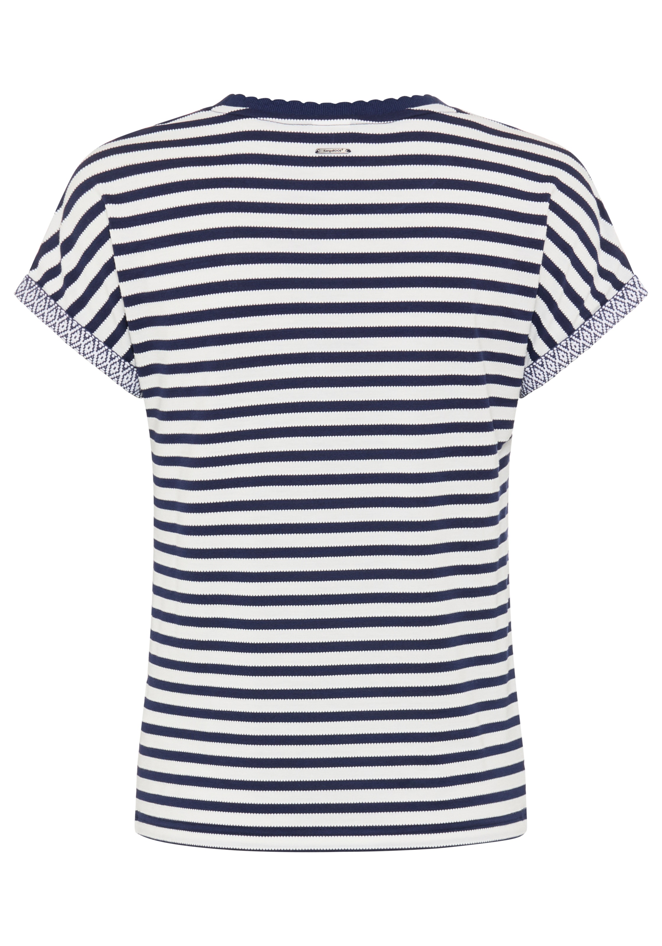 KangaROOS T-Shirt Kurzarmshirt, maritim, verspielte Details
