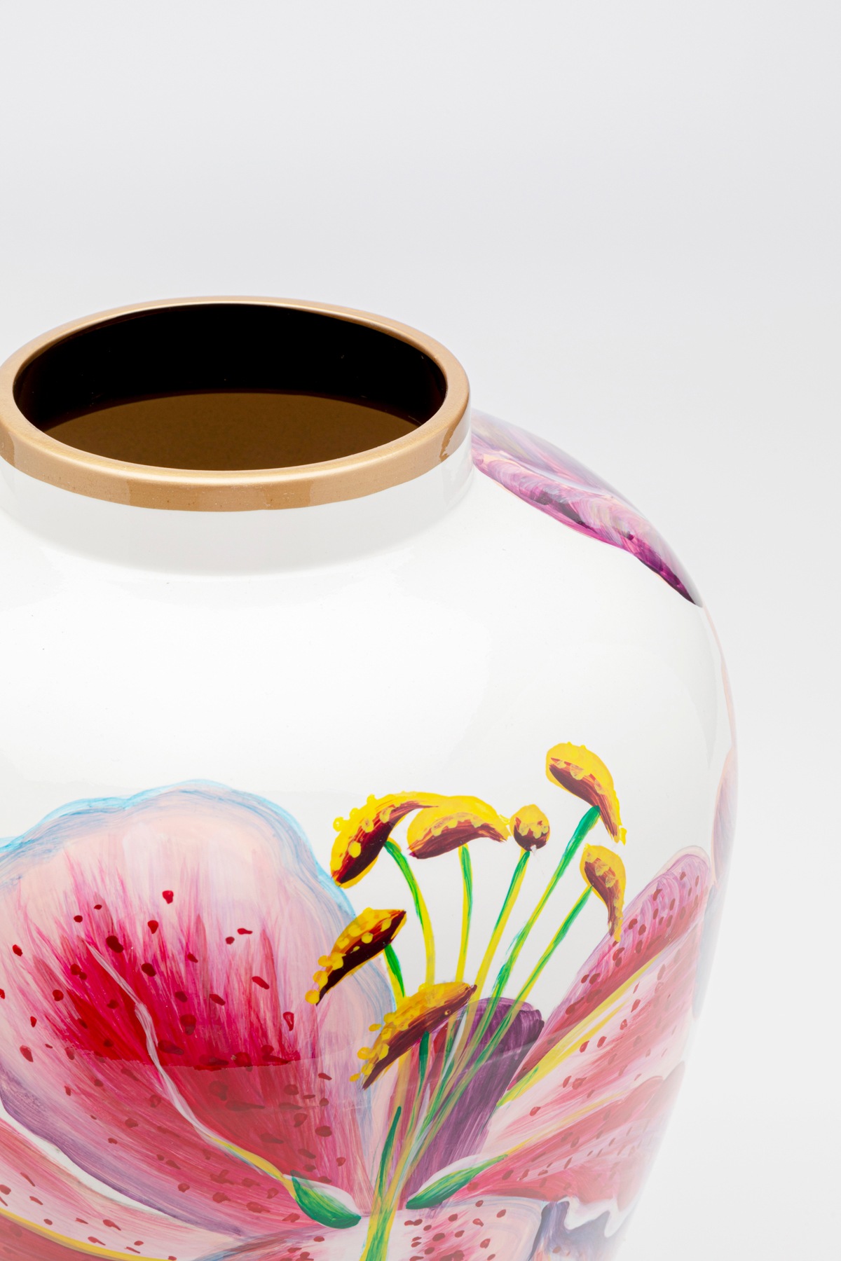 Kare Design Dekovase »Lillies Pink 37cm«