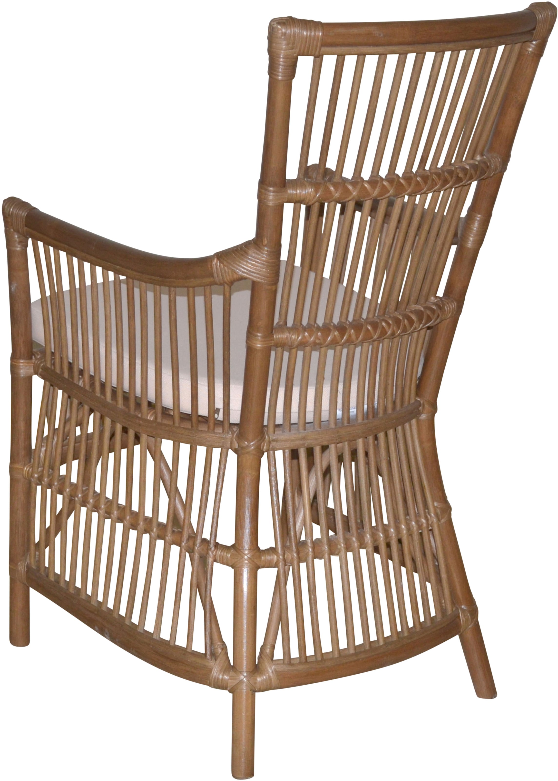 HOFMANN LIVING AND MORE Fauteuil de salle à manger Inklusive Sitzkissen, 1 cuis tlg. Handgeflochten