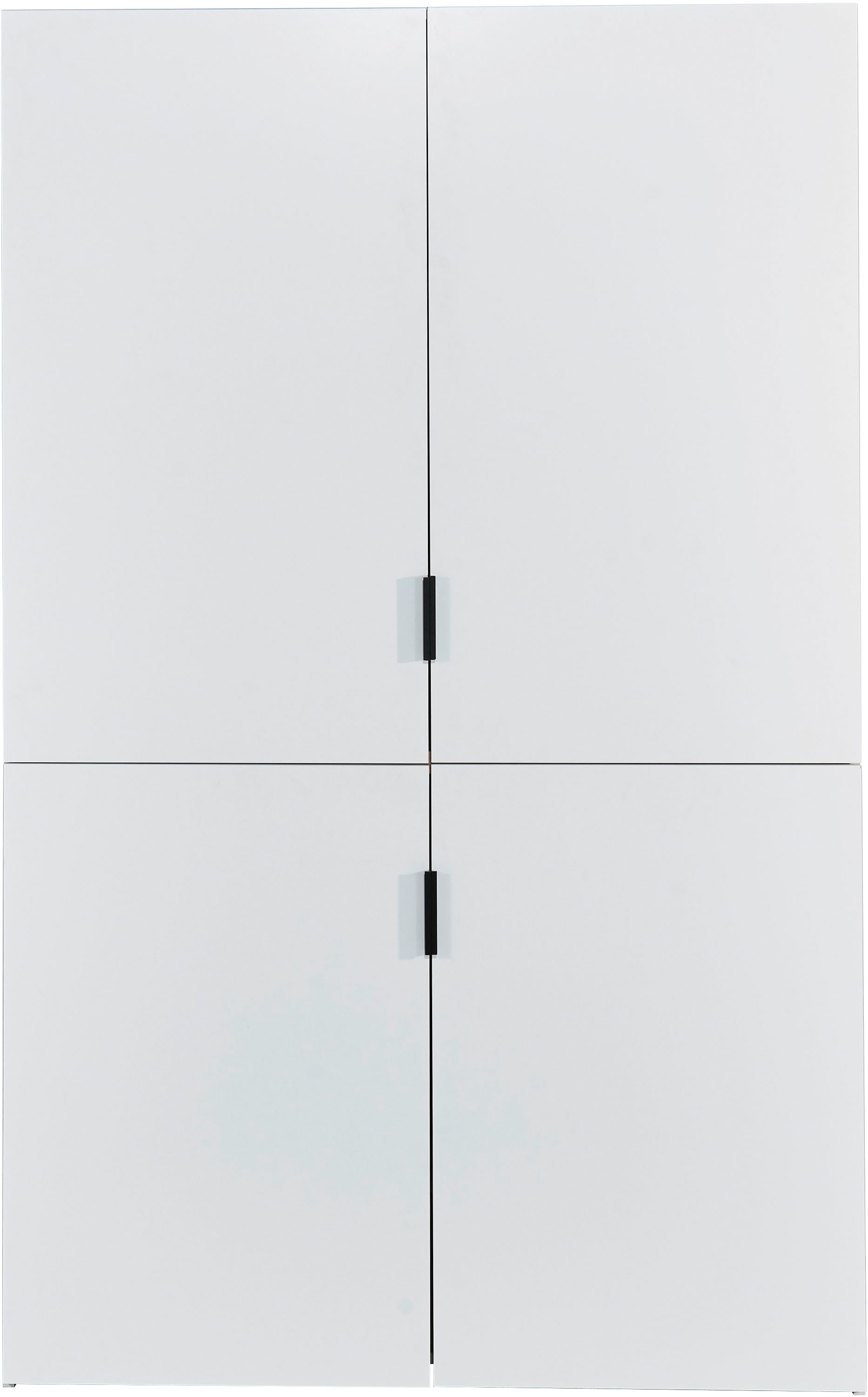 BASIC by Balculina Pantryküche »Pantryküche Heidelberg BxHxT 124x200x70 cm« Breite 124cm, Metallgriffe, FSC-Mix 70%