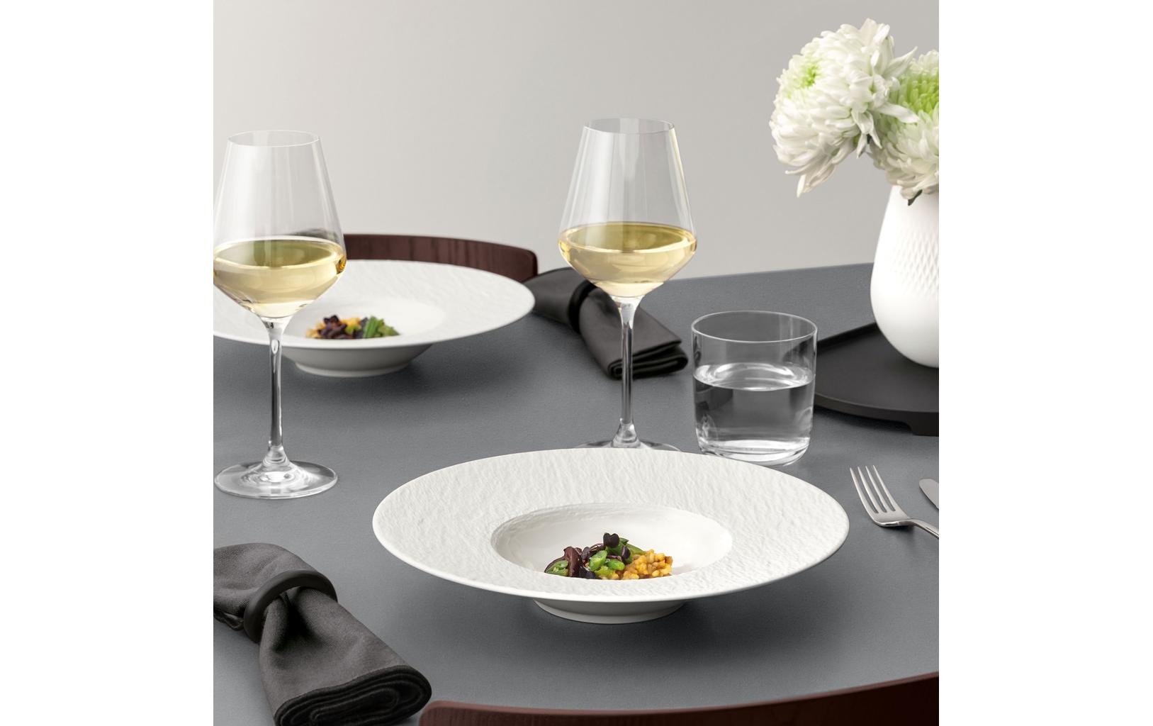 Villeroy & Boch Assiette à pâtes »Manufacture Ice 6 Stück« Moderner Pastateller aus Premium-Porzellan