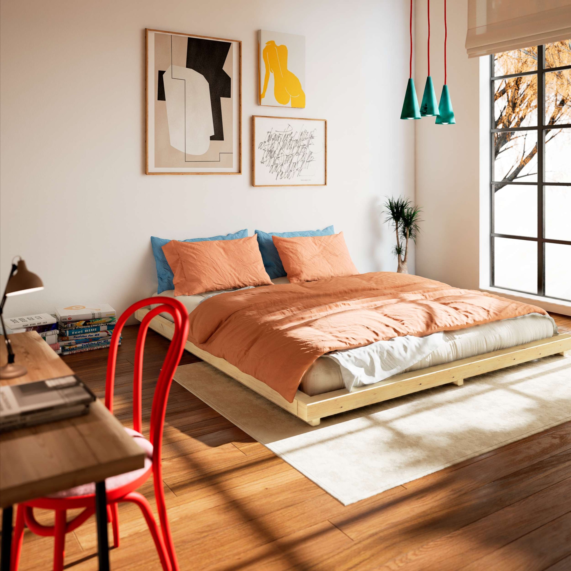 Karup Design Sommier »FSC® Massivholz Futonbett, excl. Matratze, mit Lattenrost« Minimalistisches Design, ein zeitloser Klassiker für moderne Räume