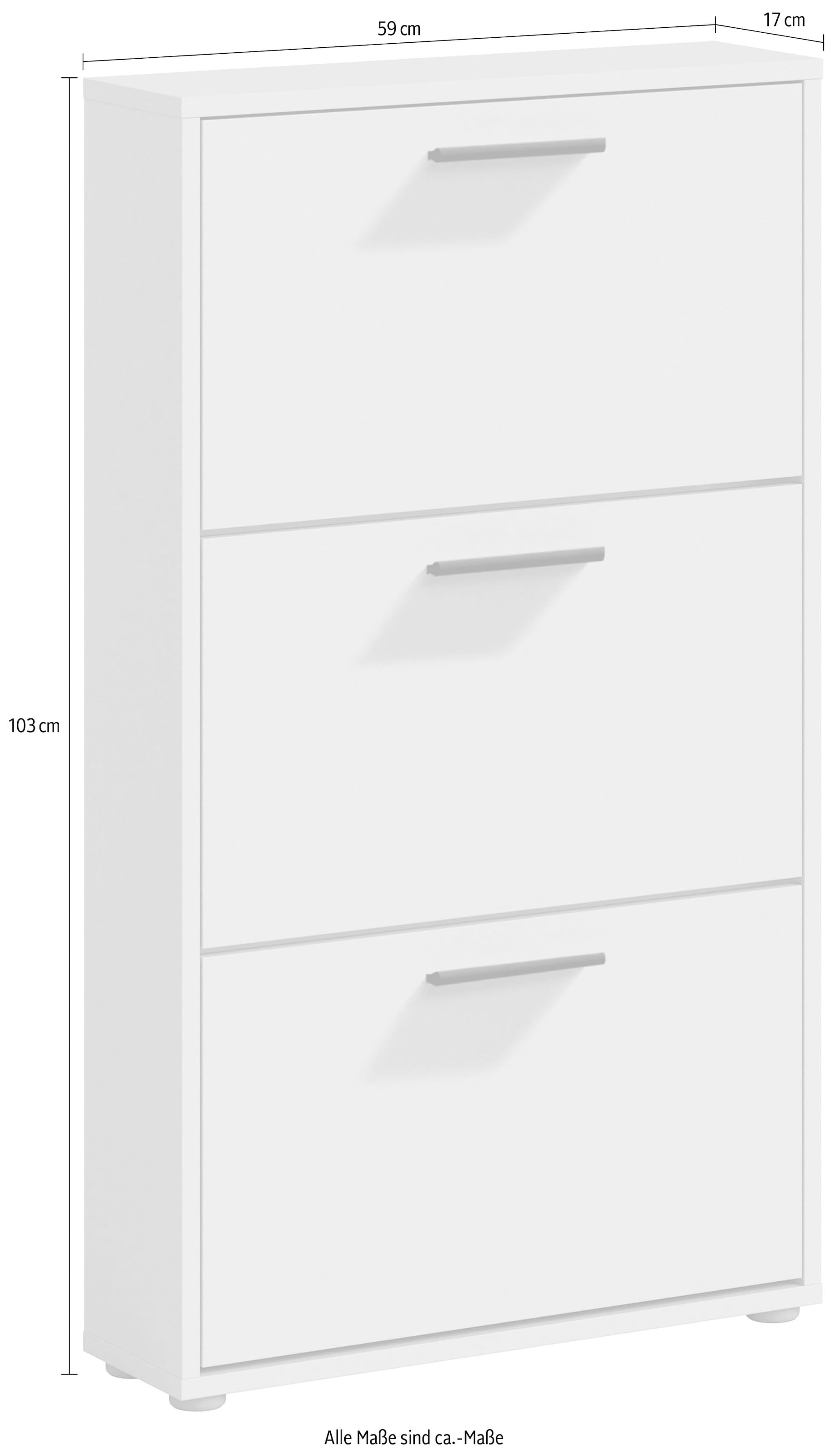 HBZ Schuhkipper »Sam Schuhkipper, Schuhschrank BxHxT 59x103x17 cm« 1 Stk. tlg. Breite 59cm, FSC-Mix Credit