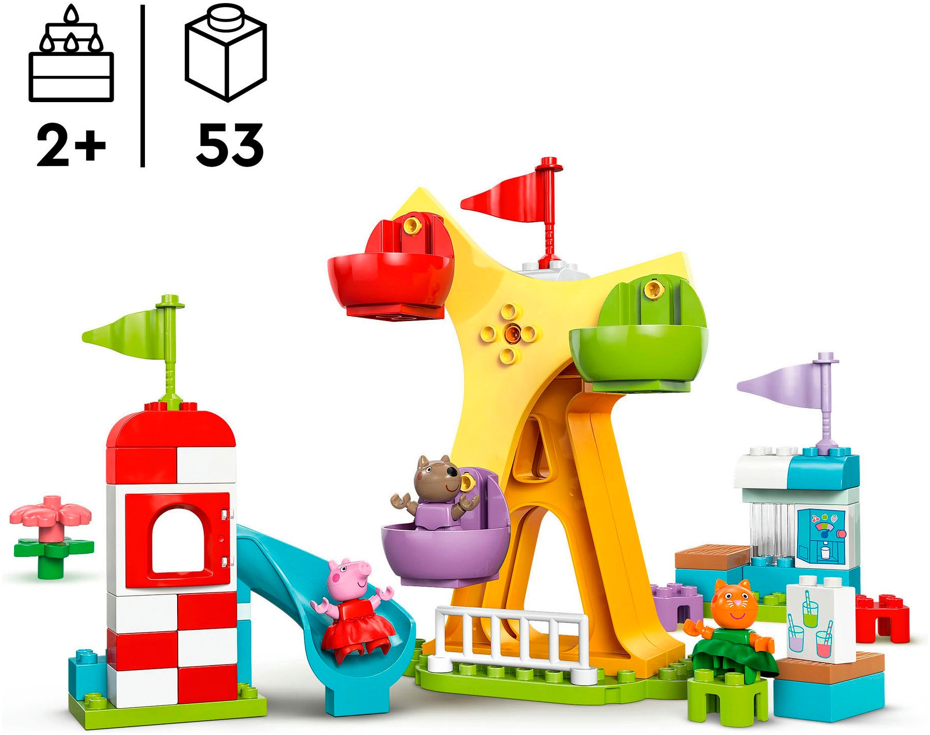 LEGO® Pions de construction »Jahrmarkt (10453), LEGO® DUPLO Peppa Pig« Made in Europe
