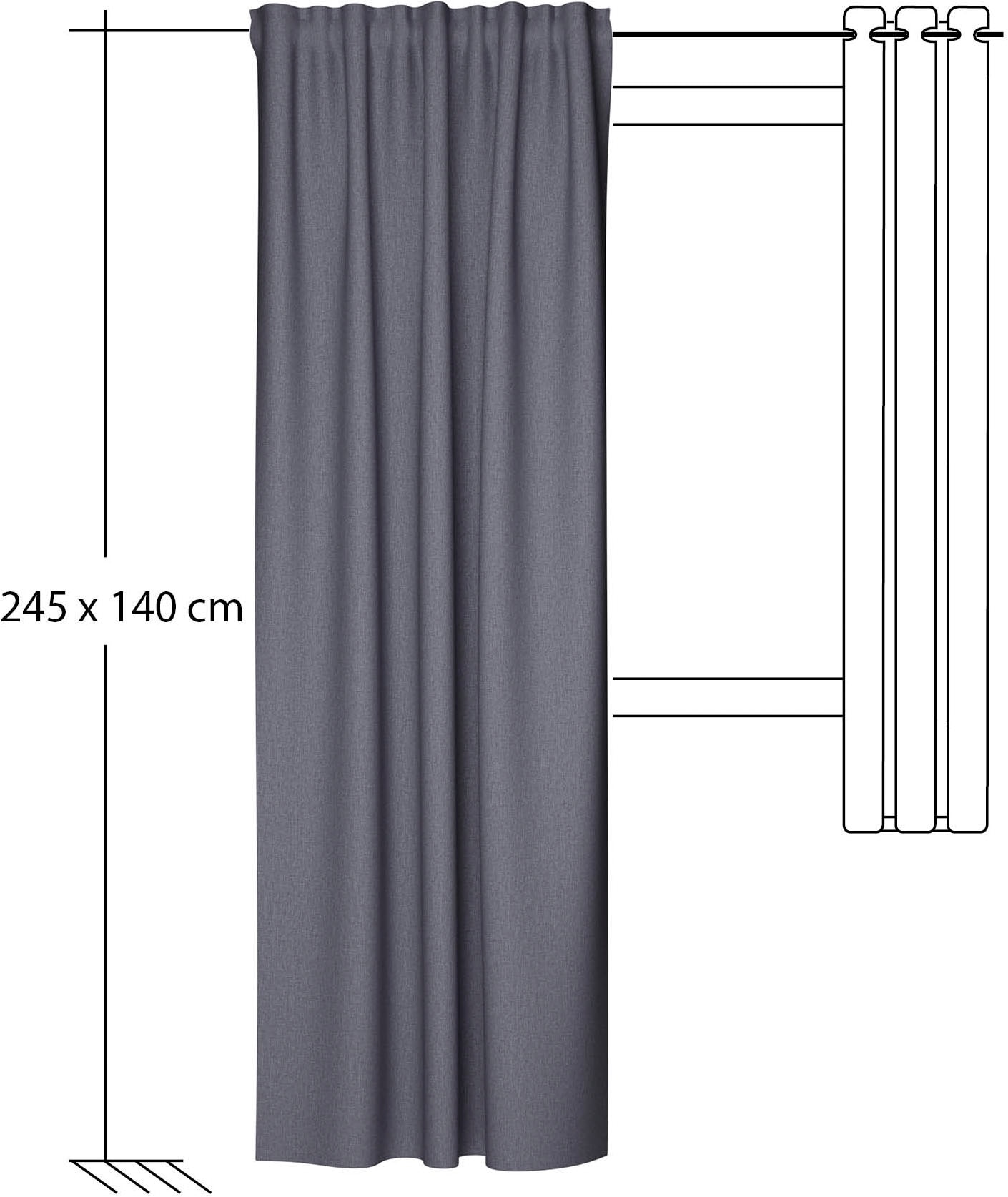 HOMING Vorhang »Jolie« verdeckte Schlaufen 1 Stk. tlg. Fertigschal