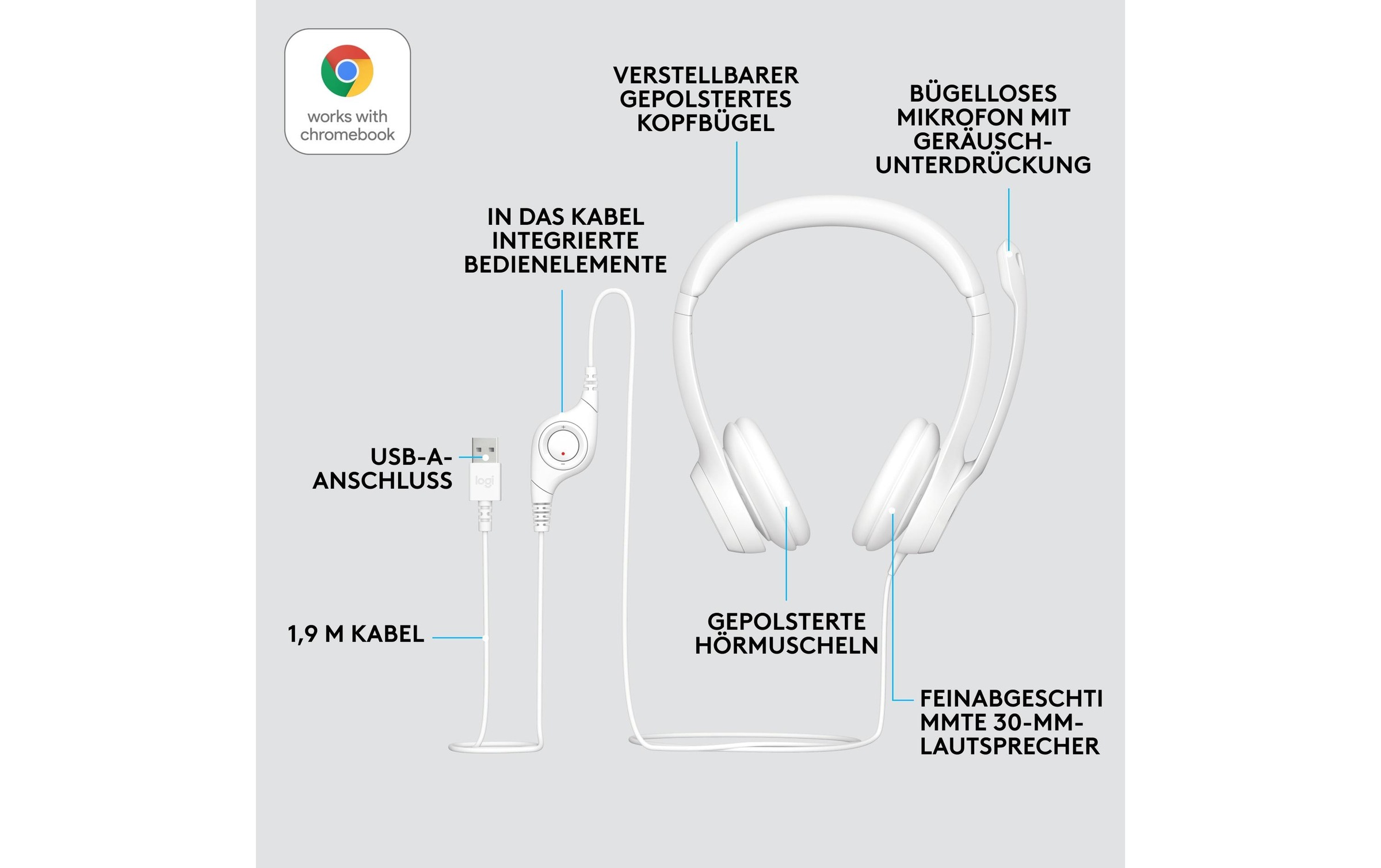 Logitech Casque »H390 USB Stereo«
