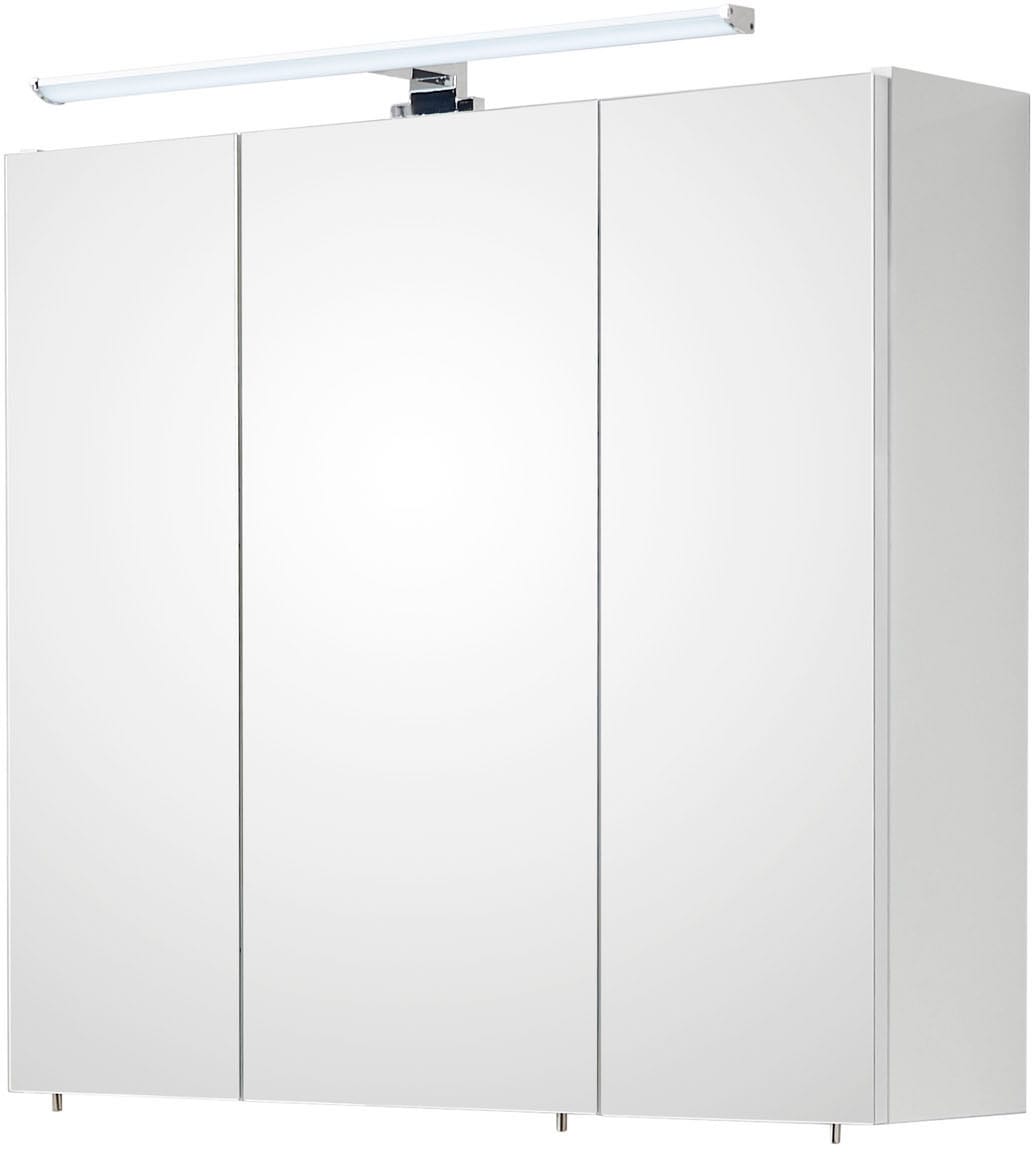 Saphir Ensemble de meubles de salle de bain »Quickset 360 3-teilig, Keramik-Aufsatzbecken mit LED-Spiegelschrank« 5 cuis tlg.