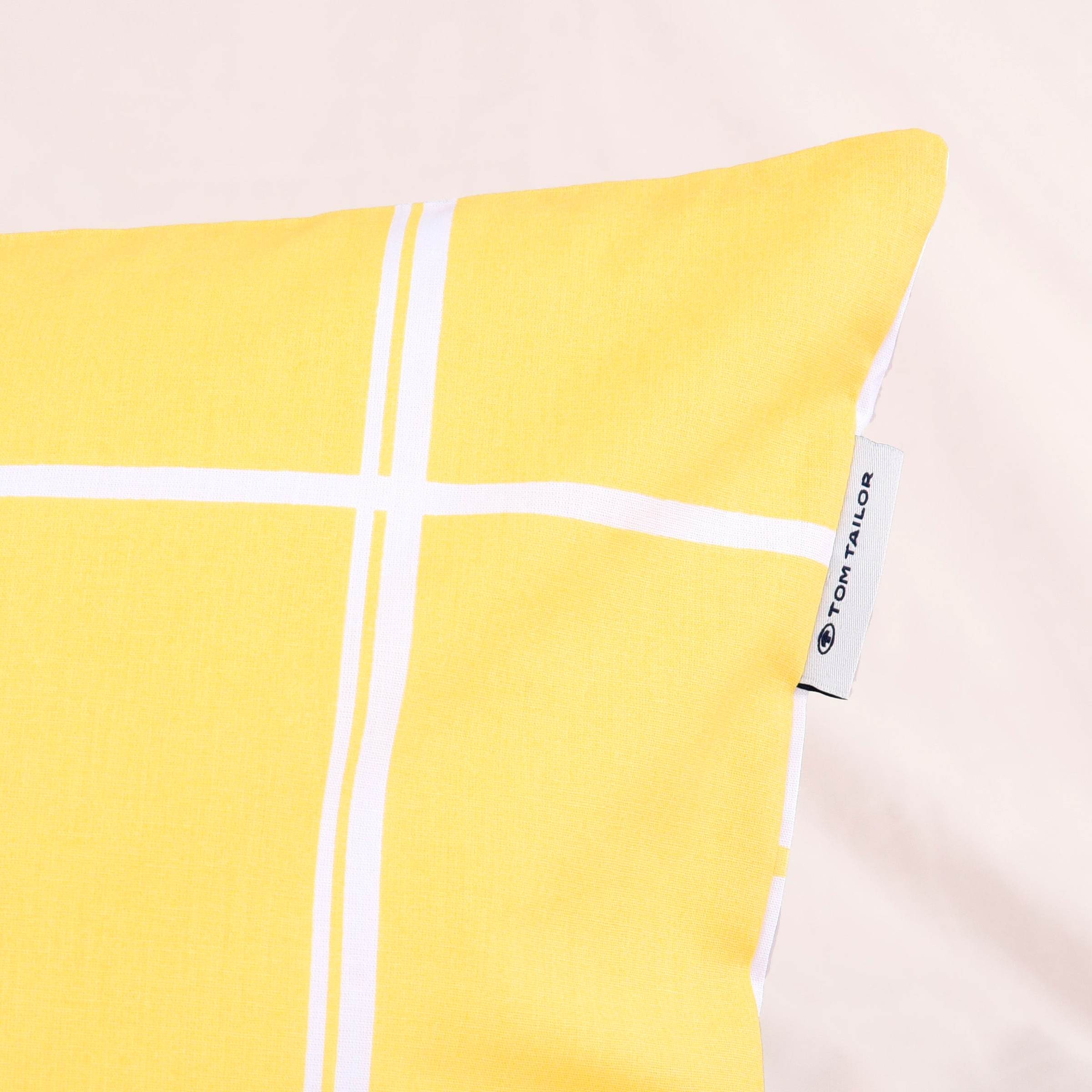 TOM TAILOR HOME Bettwäsche »LARGE CHECK in Gr. 135x200cm oder 155x220cm« 3 Stk. new bedroom, gewebtes Label