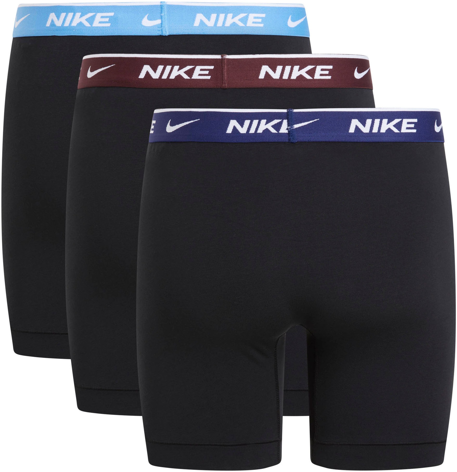 NIKE Underwear Boxers »BOXER BRIEF 3PK« Packung, 3er, 3 cuis mit NIKE Logo-Elastikbund