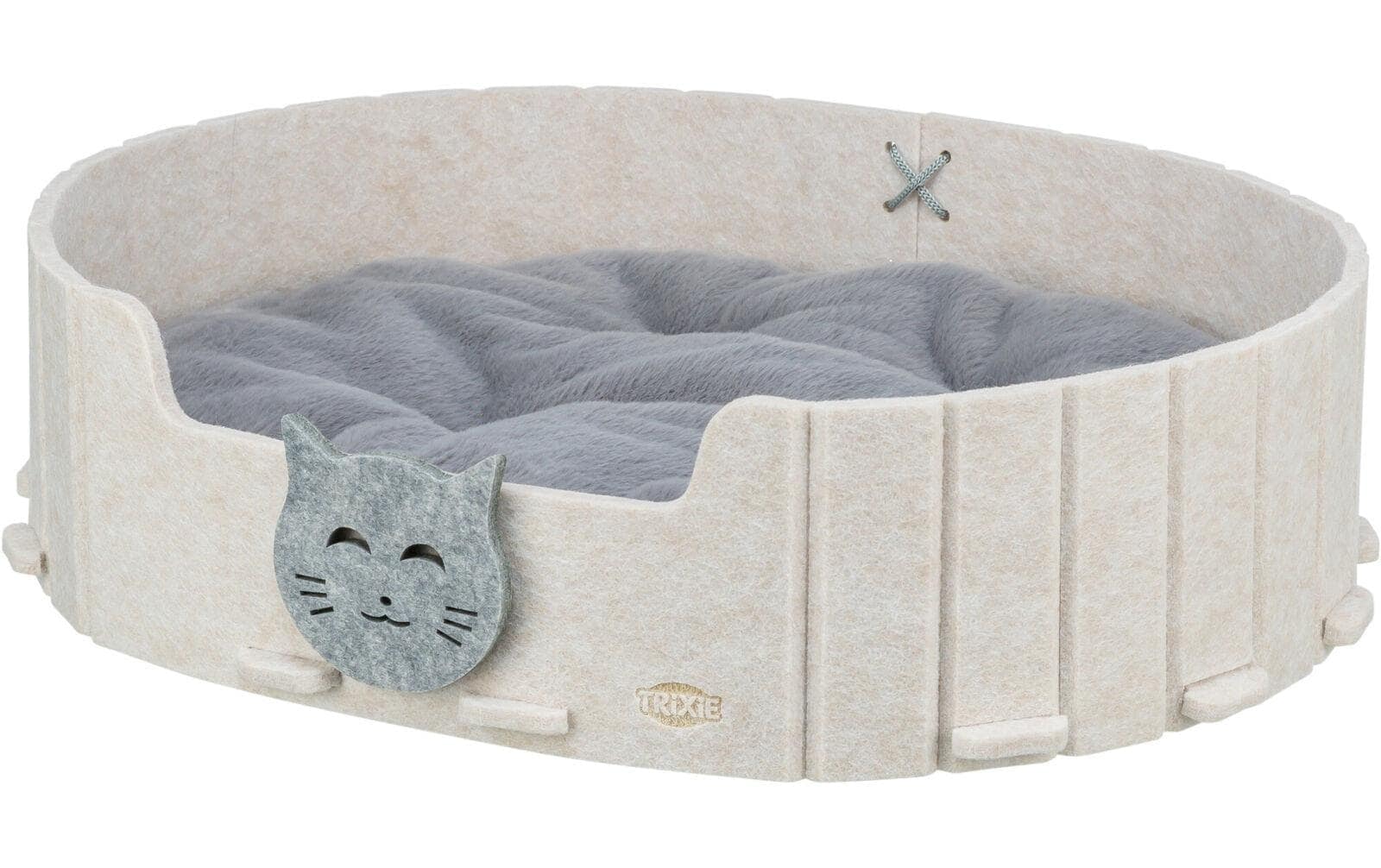 TRIXIE Lit pour animal »Trixie Emelie Filz oval 50 x 42 cm «
