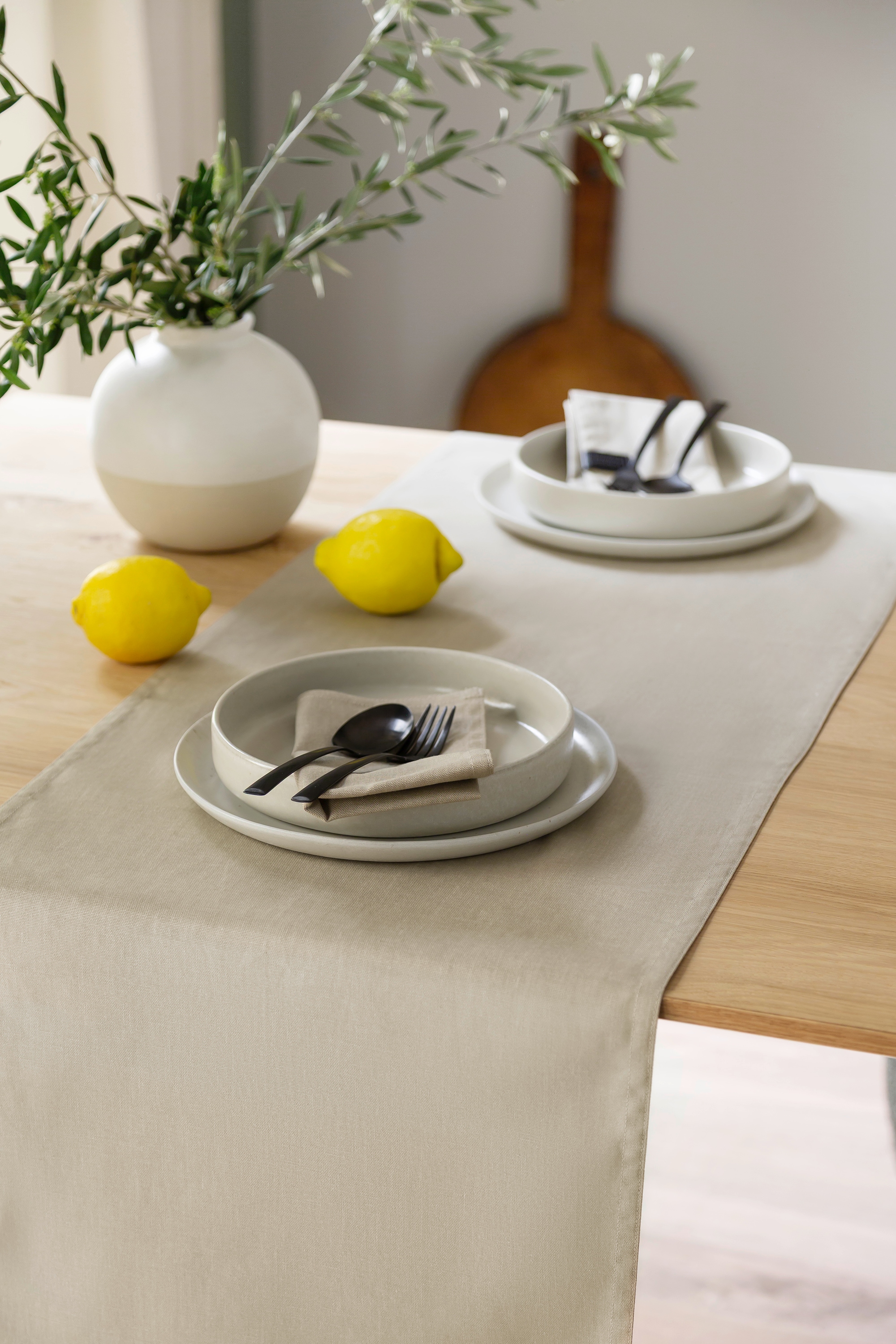 SCHÖNER WOHNEN-Kollektion Tischläufer »Base« aus reiner, sanforisierter Baumwolle