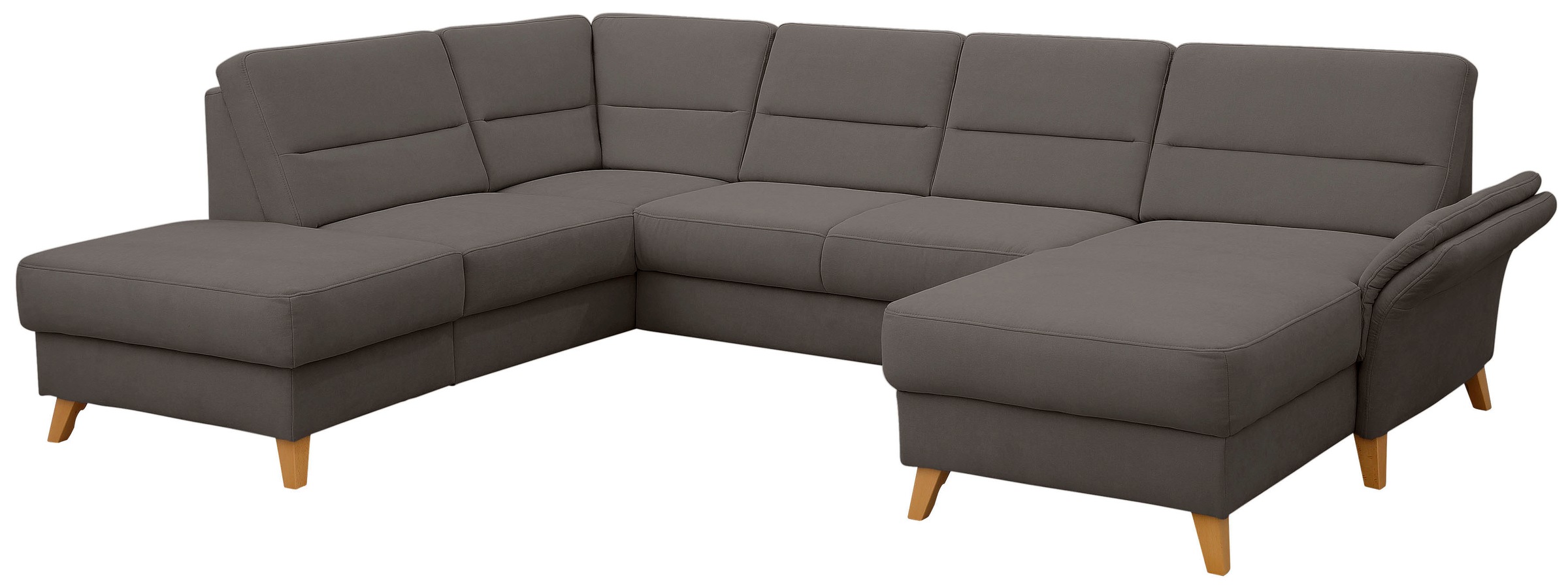 Home affaire Paysage de salon »Westerland U-Form« Federkern, wahlweise Bettfunktion, Stauraum und Armlehn-Verstellung