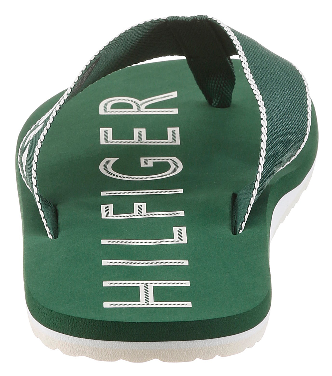 Tommy Hilfiger Zehentrenner »SPORTY HILFIGER BEACH SANDAL«  Sommerschuh, Strandschuh mit Kontrastbesätzen