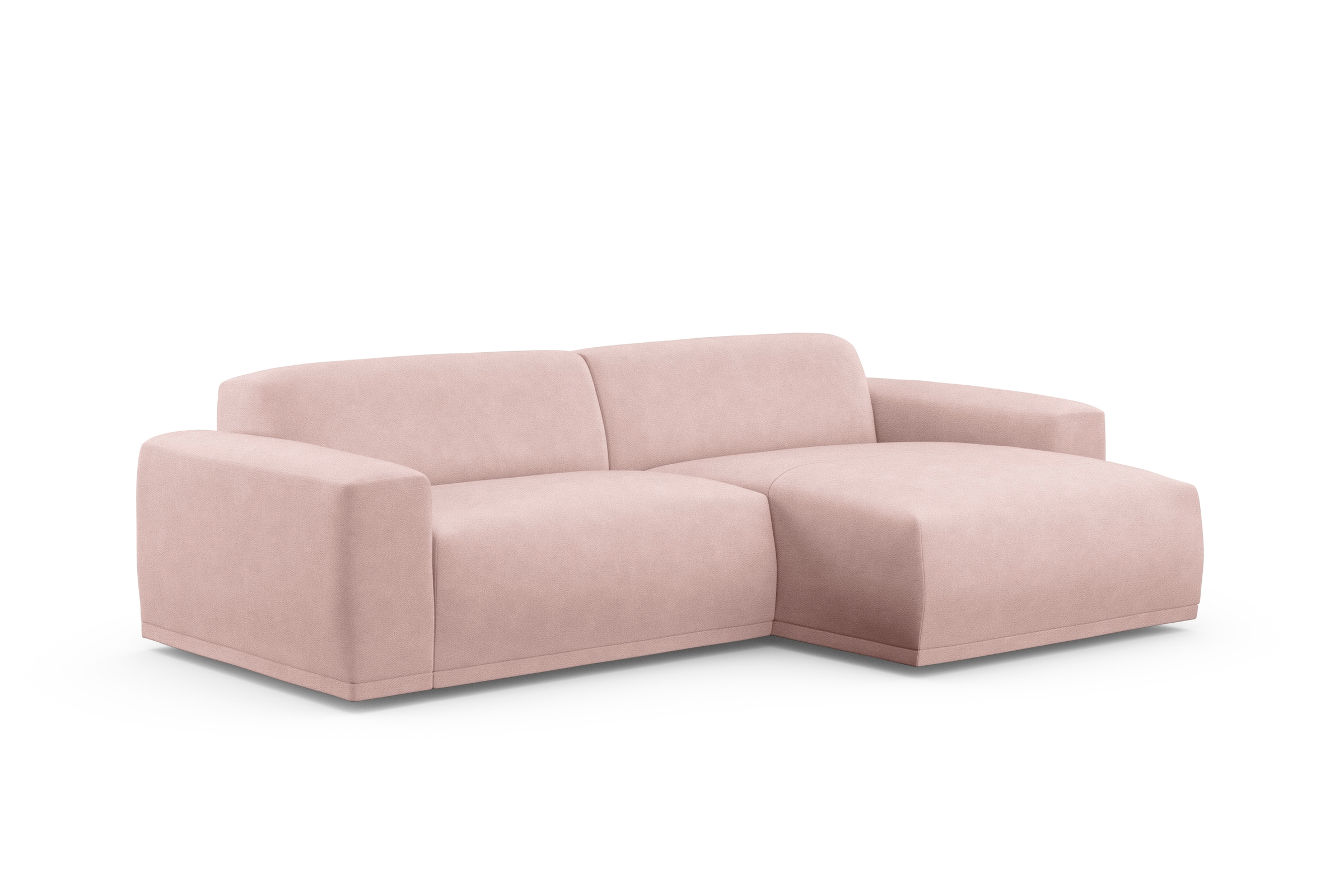TRENDMANUFAKTUR Canapé d'angle »Braga 255 cm, hochwertiger Kaltschaum, L-Form , Japandi-Stil« Canapé moderne, sofa avec grand confort d’assise, 255/72/160 cm (L/H/P)