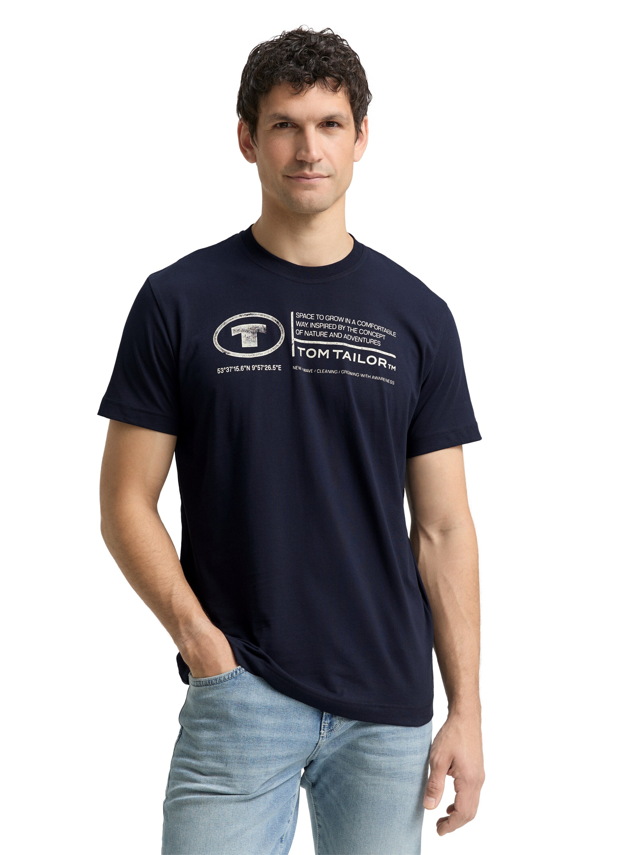 TOM TAILOR T-shirt imprimé »Tom Tailor Herren T-Shirt Frontprint«
