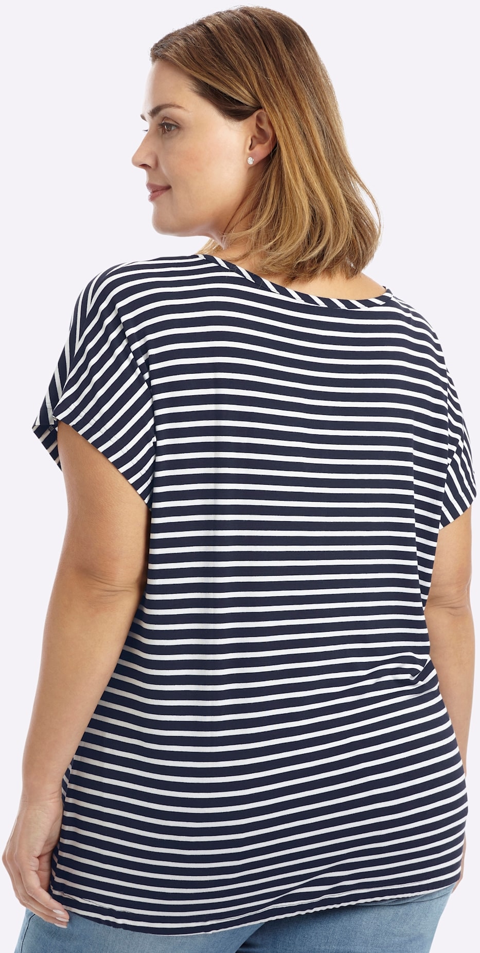 Sheego V-Shirt »Kurzarm-Shirt« 1