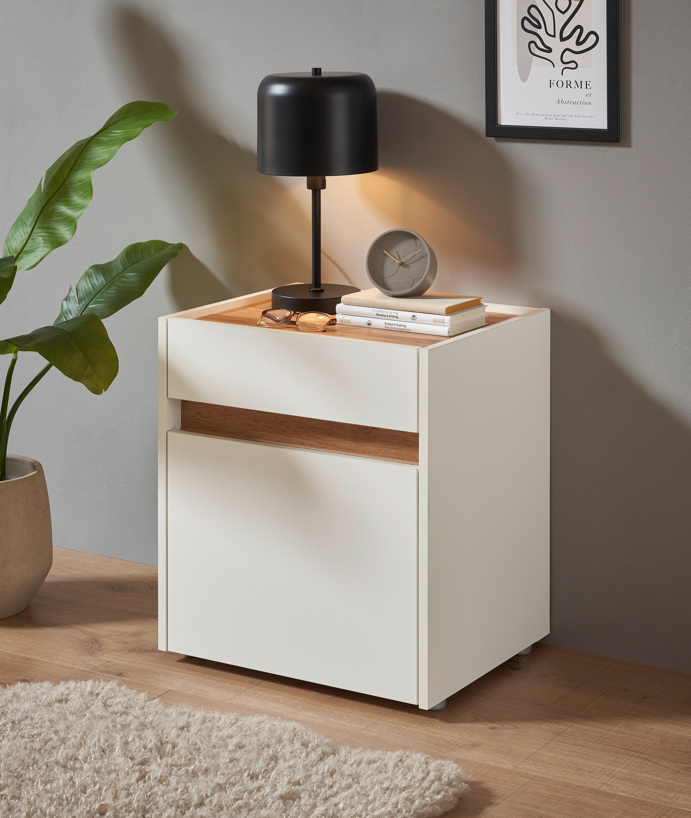 INOSIGN Table de nuit »CiTY/GiRON, Nachttisch, Nachtschrank, Bestellschrank, Nachtkonsole« in zwei Farben erhältlich, Stauraumfach und Schublade