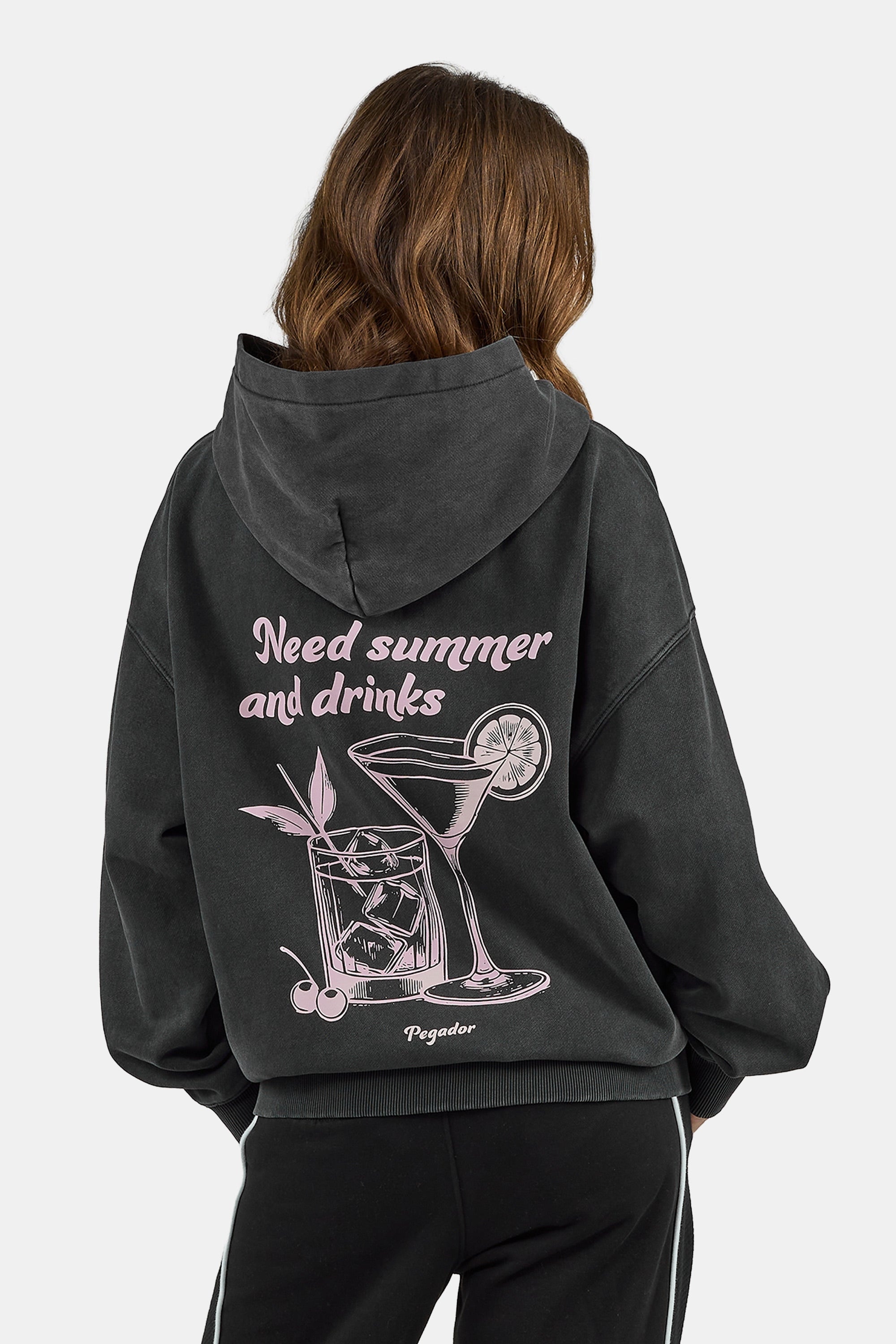 PEGADOR Sweat à capuche »Brielle Oversized Hoodie«, mélange de coton, oversize
