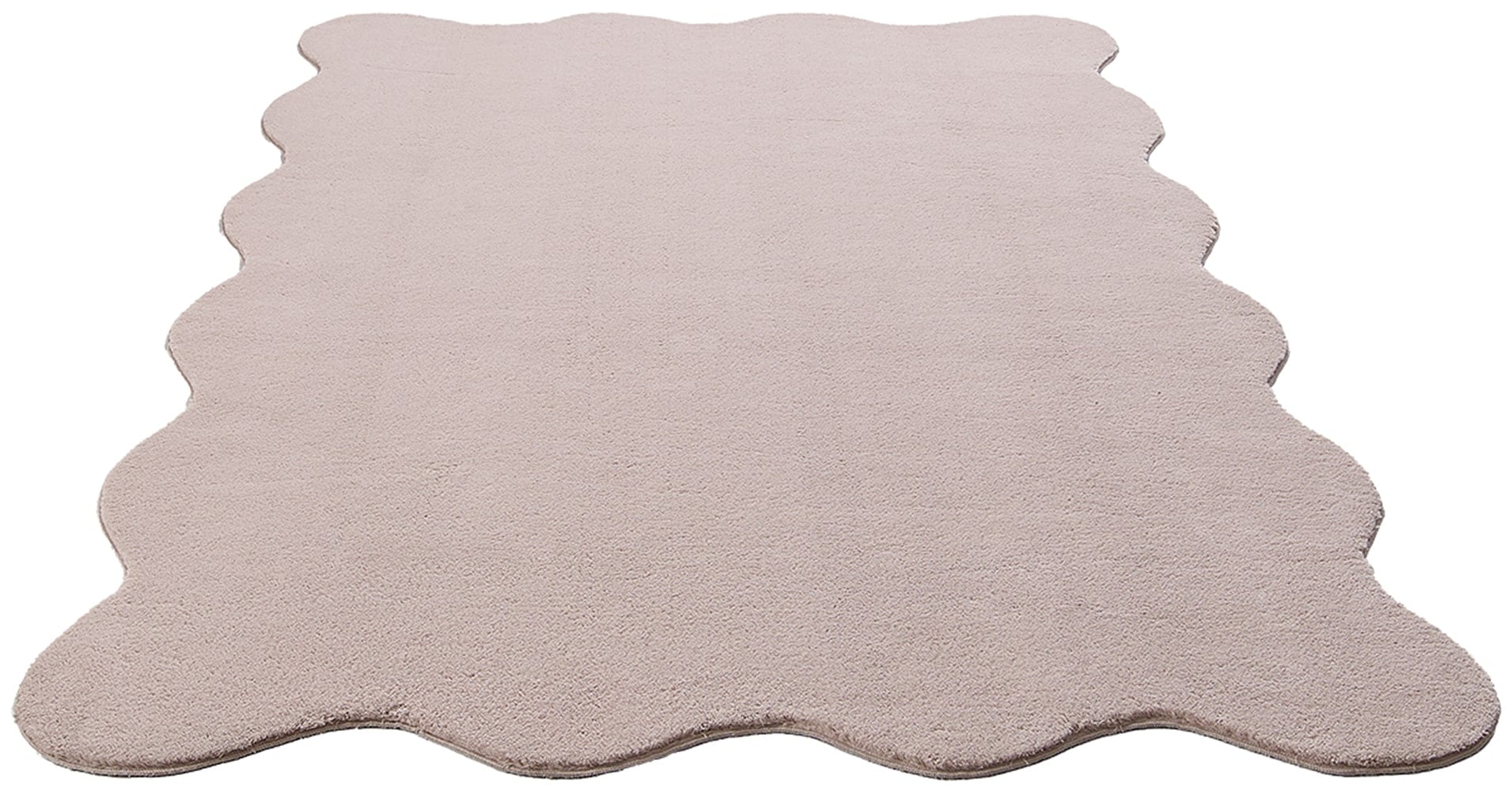 the carpet Teppich »Relax Scallop kuschelig & Super Soft,« wellenförmig Anti-Rutsch Unterseite, Waschbar bis 30 Grad, Felloptik,