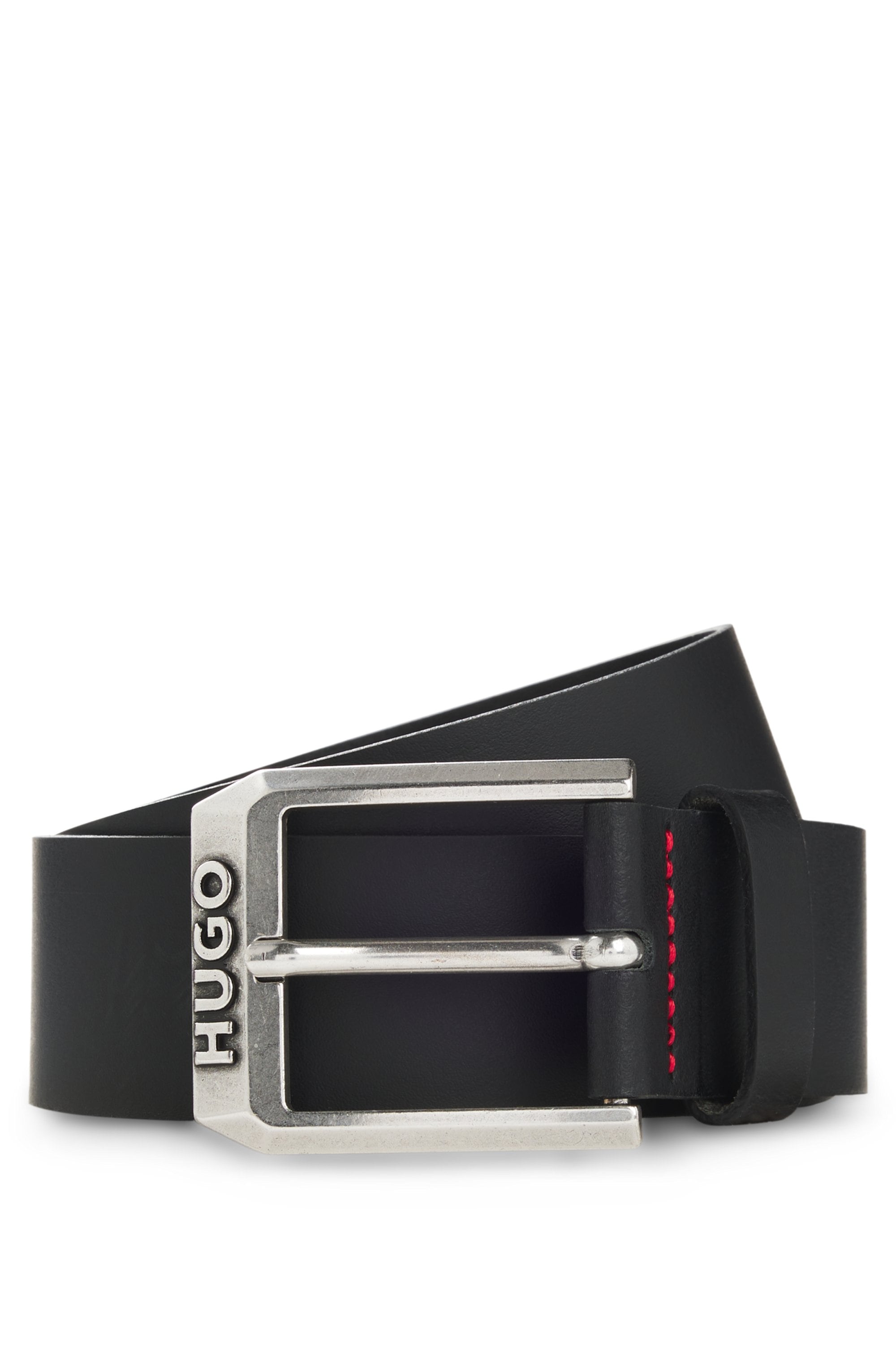 HUGO Ceinture en cuir »Gelio Sz40« mit Markenlabel von HUGO