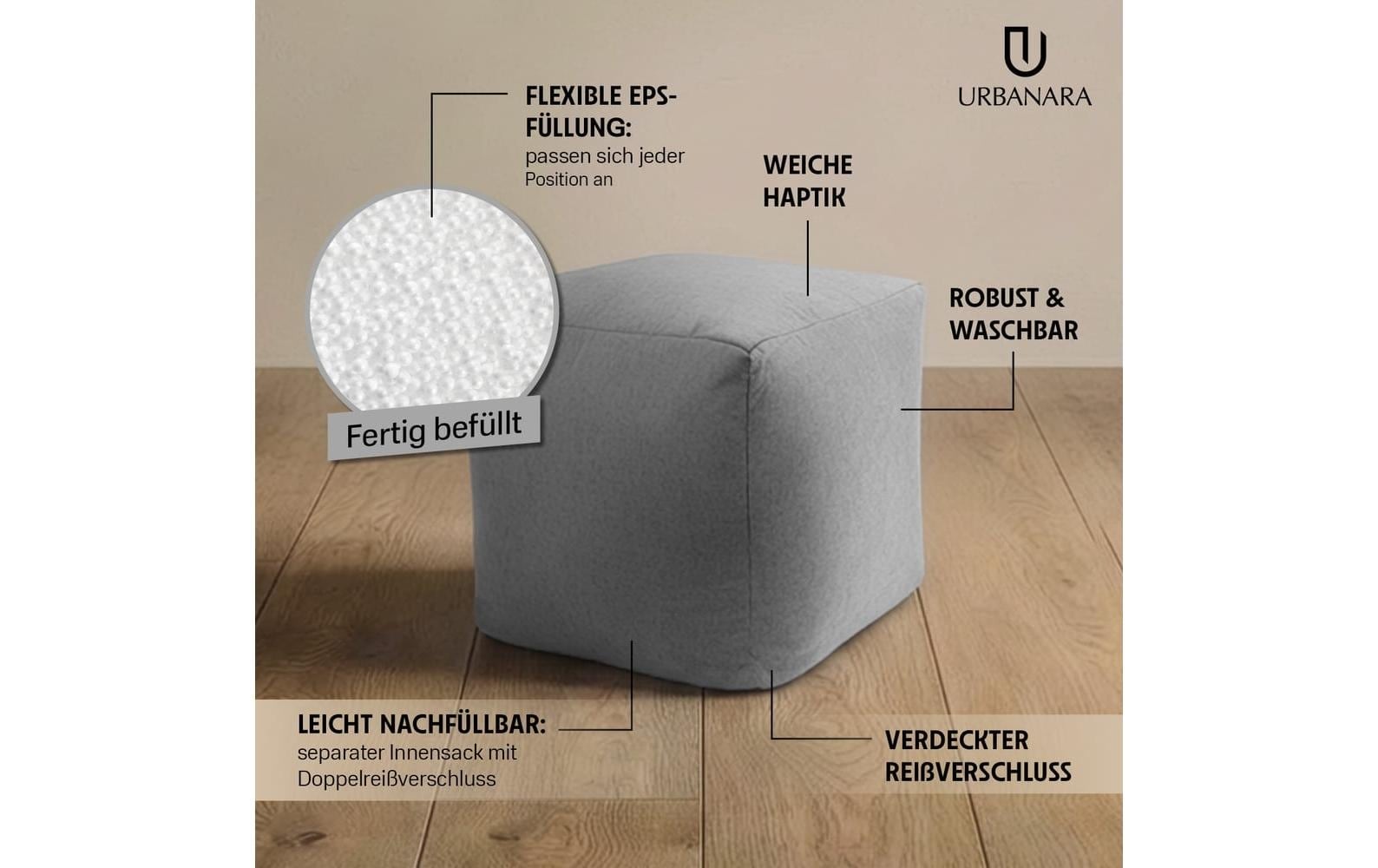   Tabouret »Basic-Comfort 85 l« 1 cuis tlg.