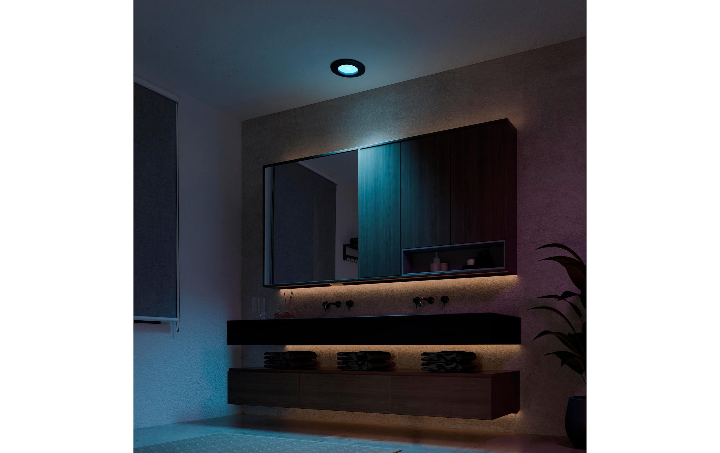 Philips Hue Plafonnier »Philips Hue Deckenleuchte WCA Slim Recessed Light S « RVB | blanc chaud - blanc froid