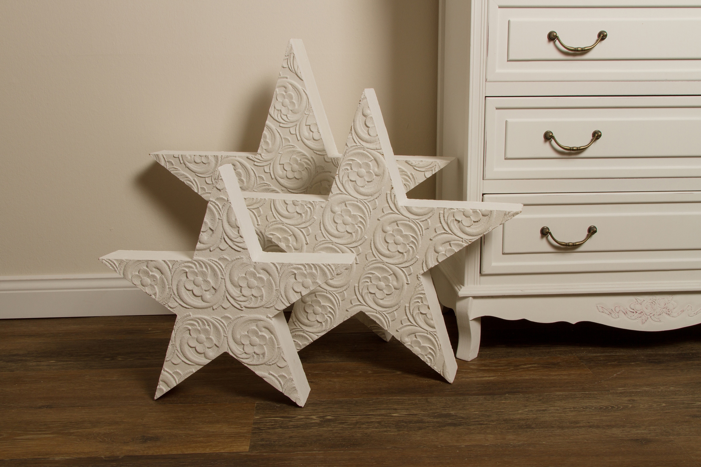 Myflair Möbel & Accessoires Dekostern »Weihnachtsstern, Rudolph, Weihnachtsdeko« aus Holz, in drei verschiedenen Grössen