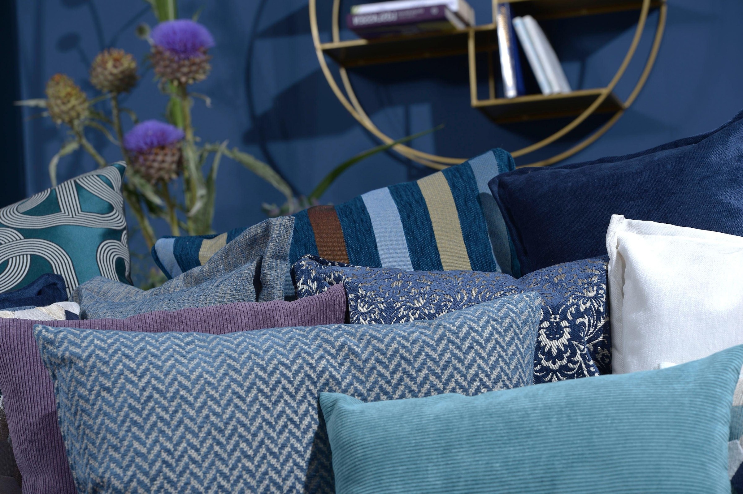 H.O.C.K. Coussin décoratif »Karoo« im Streifenlook, Kissenhülle mit Füllung, 1 Stück