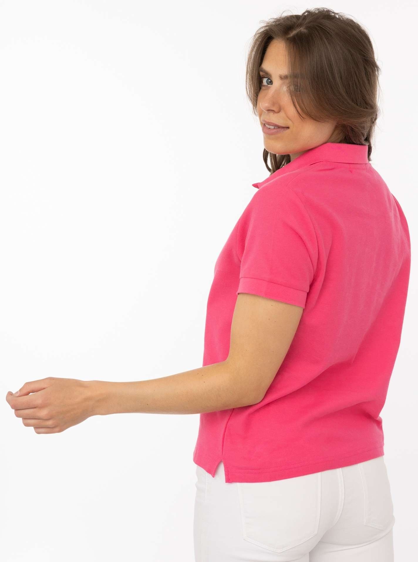 Zwillingsherz Poloshirt »Herz« unifarben, Polokragen mit Knopfleiste, Herz-Patch