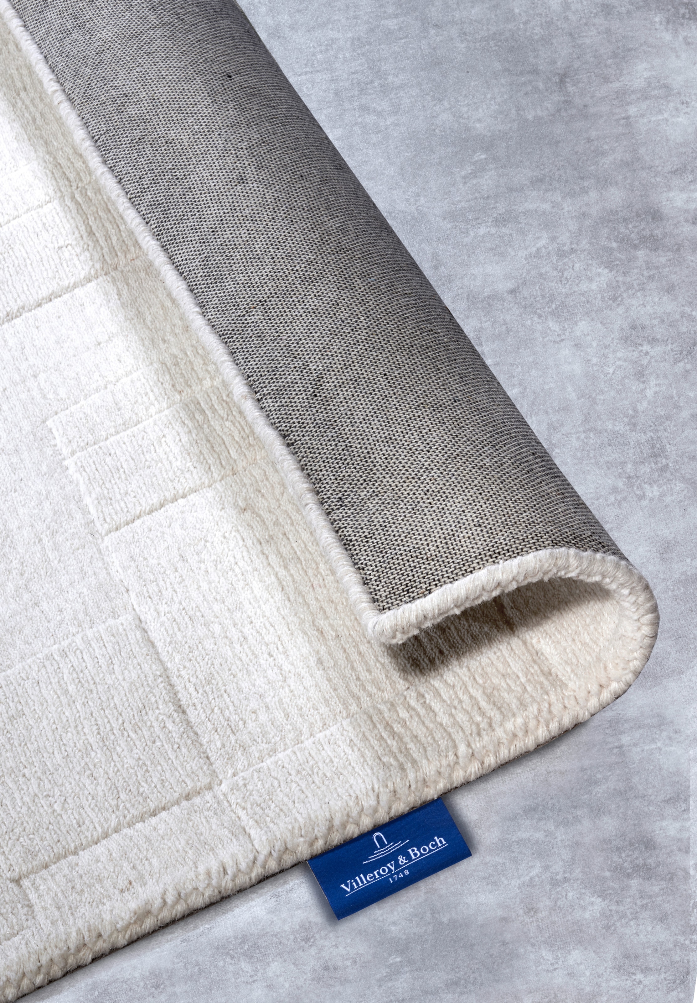 Villeroy & Boch Tapis en laine »Wilhelmine« Rectangulaire 10 mm Höhe Coureur, tissé main, laine, naturel, salon, géométrie, bohème