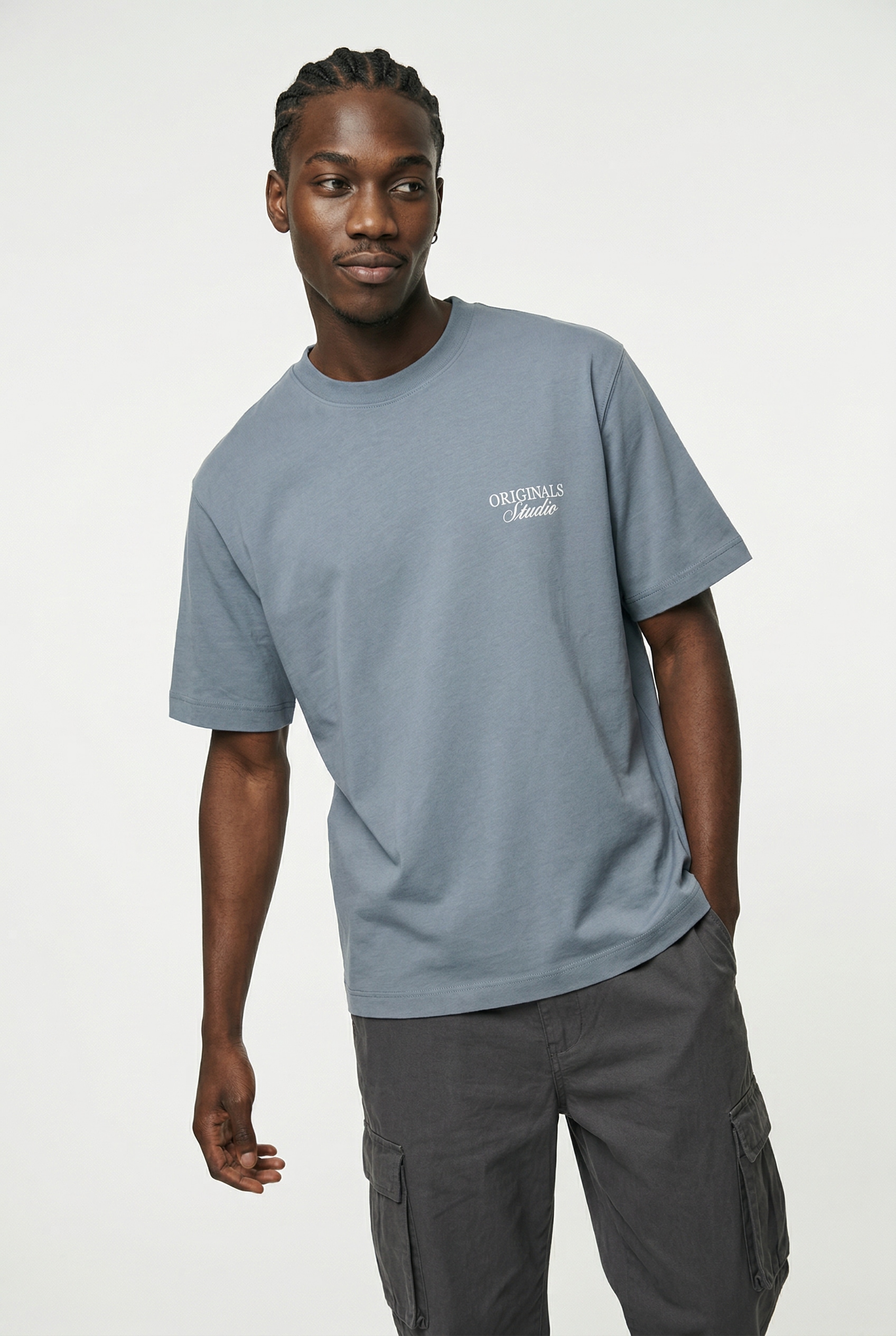 Jack & Jones PlusSize T-shirt à manches courtes »JORNORREBRO TYPO TEE SS CREW NECK  PLS« Baumwolle, regular fit