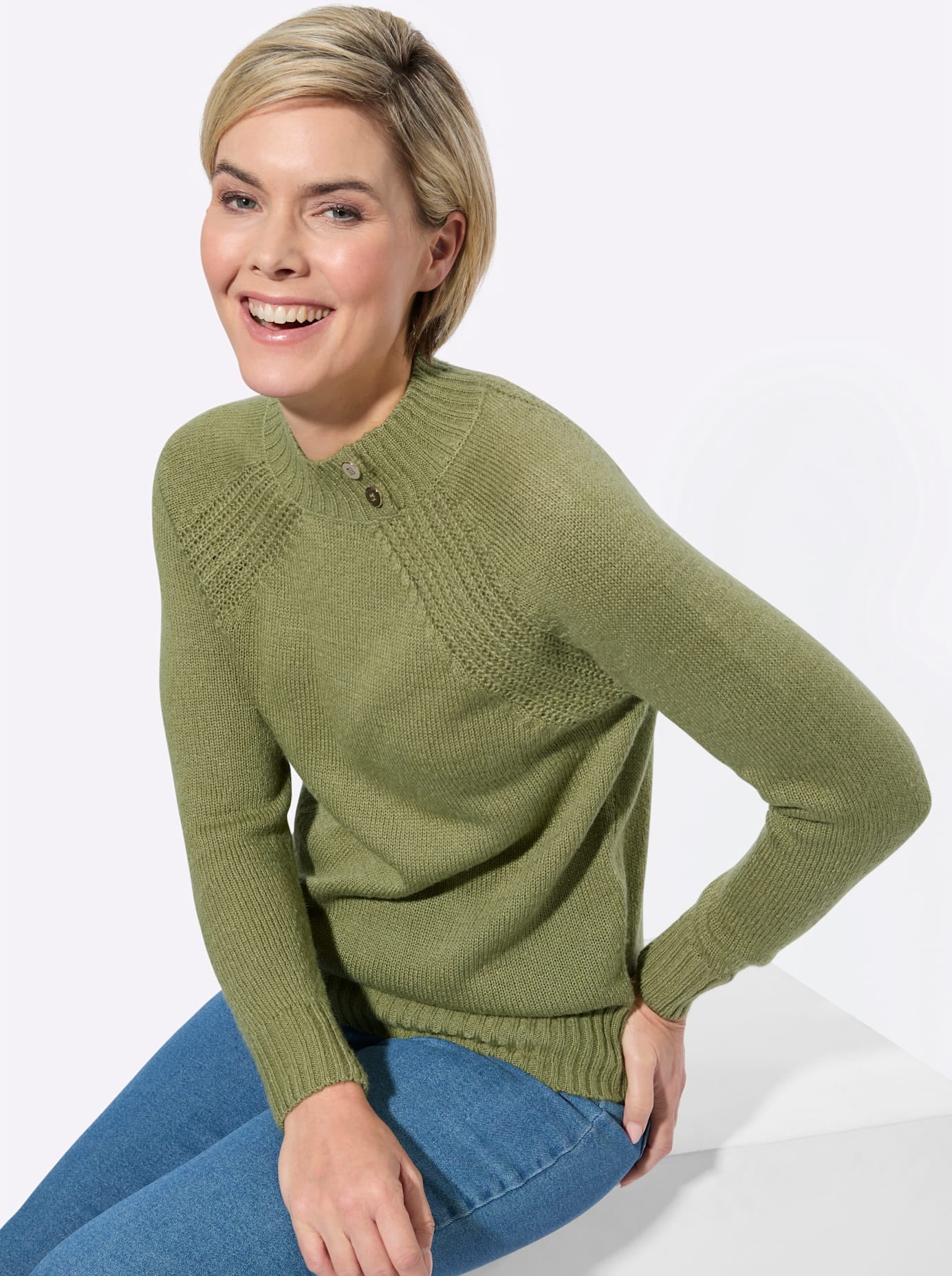 Classic Basics Pull à col montant »Stehkragen-Pullover«