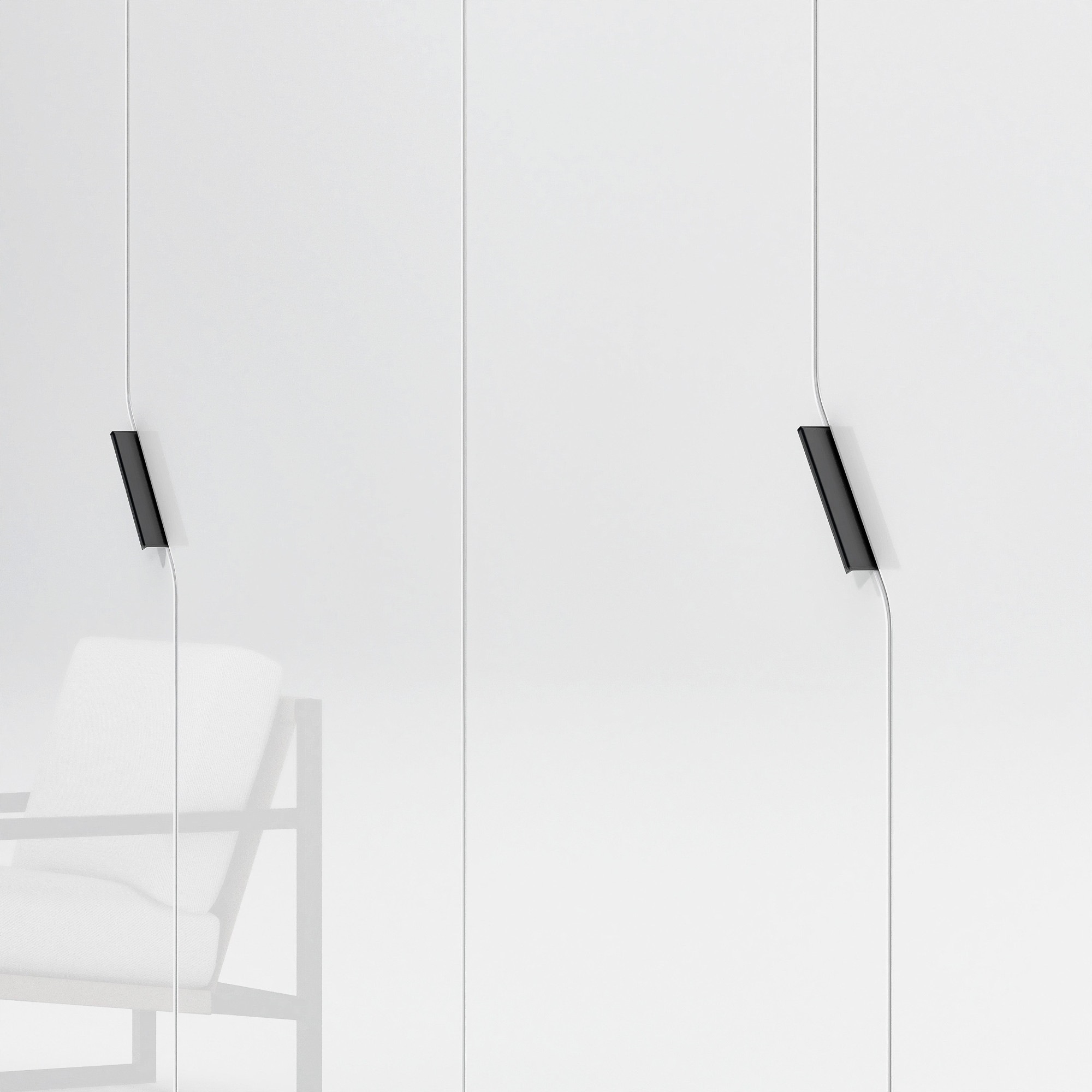 INOSIGN Kleiderschrank »AMETISTA, Drehtürenschrank, designgeformten Fronten« Made in Italy, hochglanz lackiert, Basisausführung, Zubehör extra