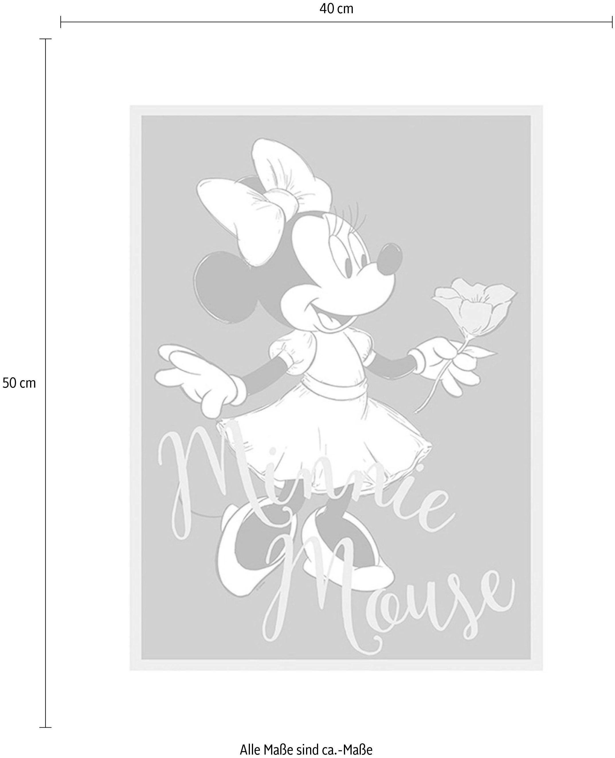 Komar Image »Minnie Mouse Girlie« 1 cuis tlg. Wandbild zur Dekoration im Kinderzimmer - ohne Rahmen