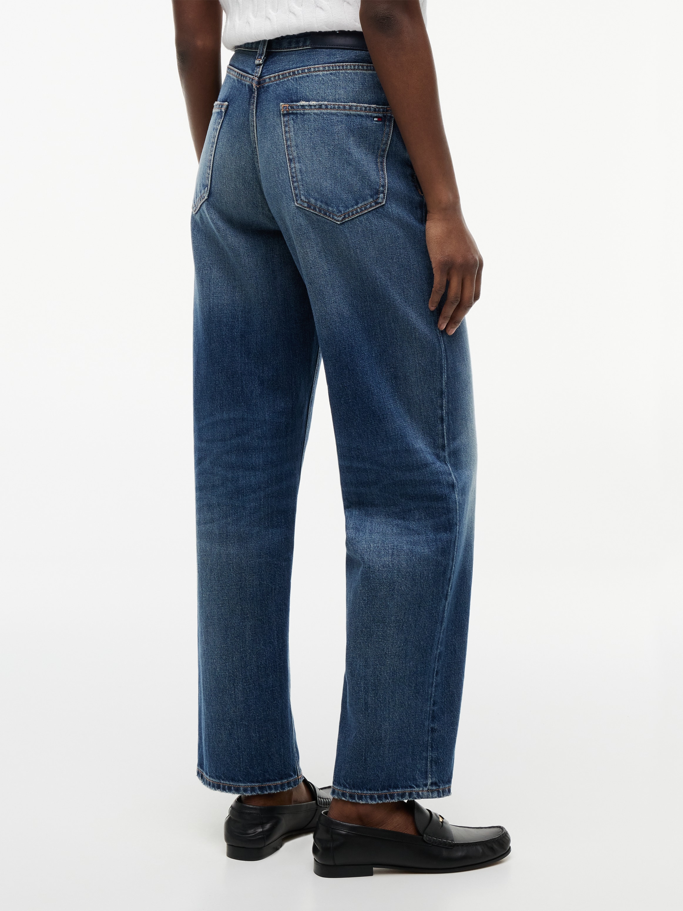 Tommy Hilfiger Jeans taille haute »TAPERED CAM HW ANKLE« Baumwolle, knöchellang, high waist
