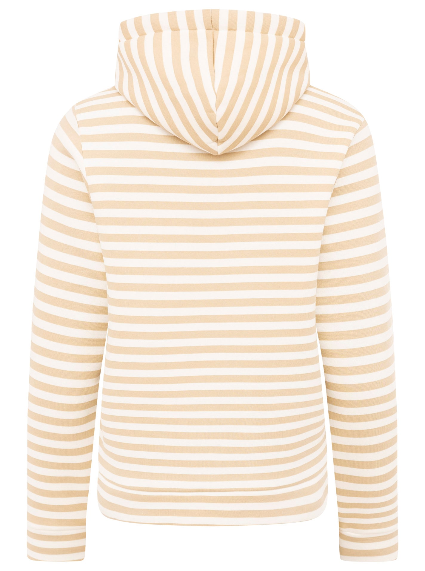 Zwillingsherz Sweat à capuche »"Streifen Smile"«, gestreift, grosse "SMILE"- Stickerei, Kängurutasche
